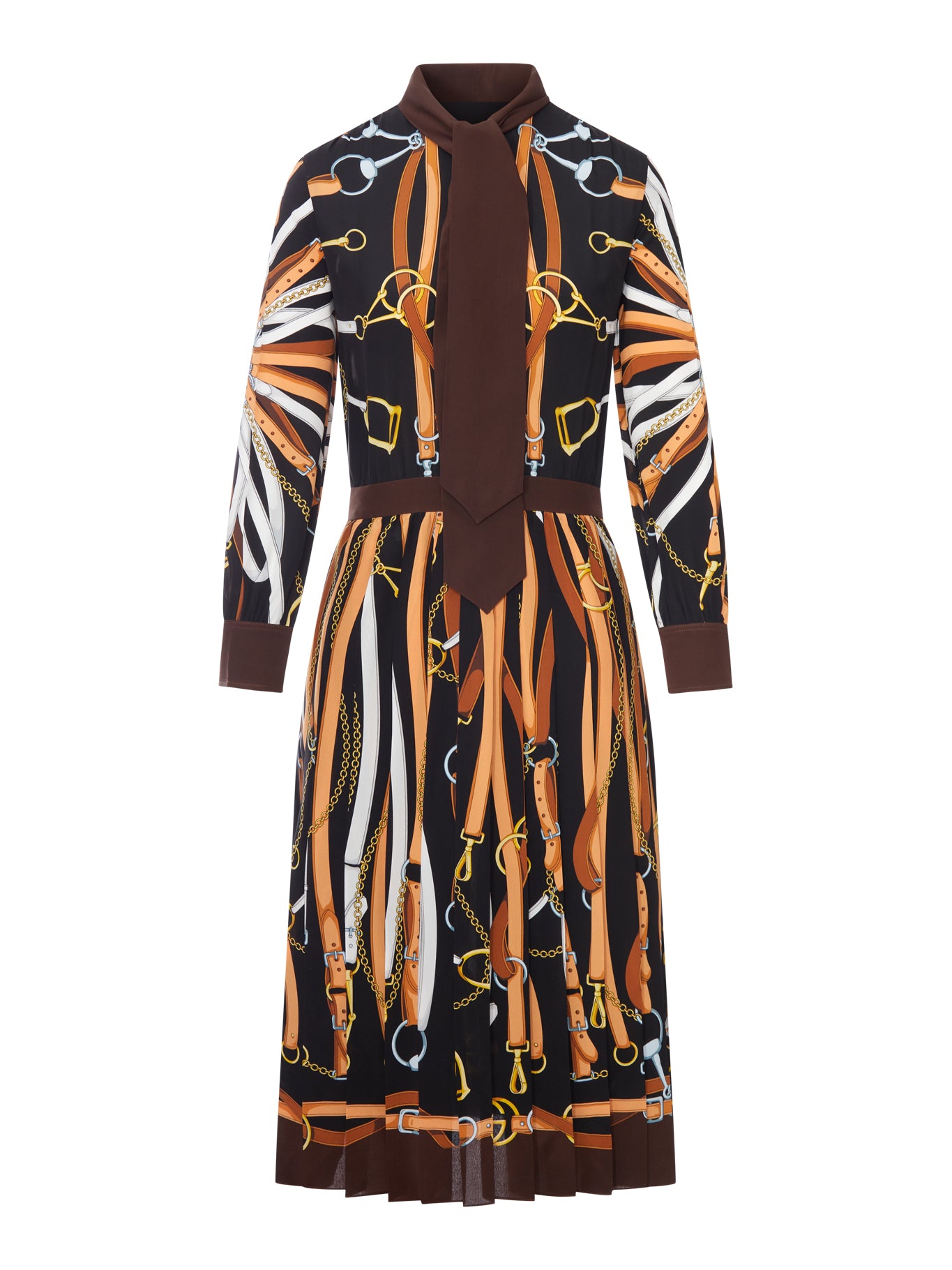 Gucci PRINTED SILK CHEMISIER DRESS