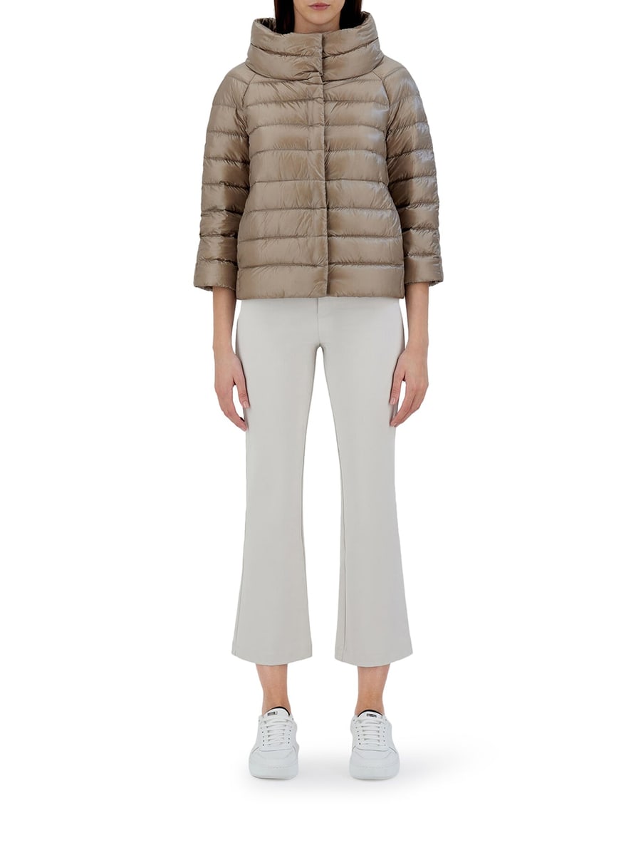 Herno SOFIA MINI HOOD WITH ULTRALIGHT NYLON SLEEVES, view 2