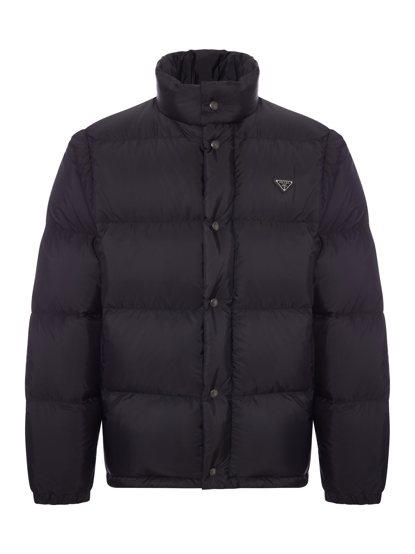 Prada PADDED DOWN JACKET WITH TRIANGULAR LOGO