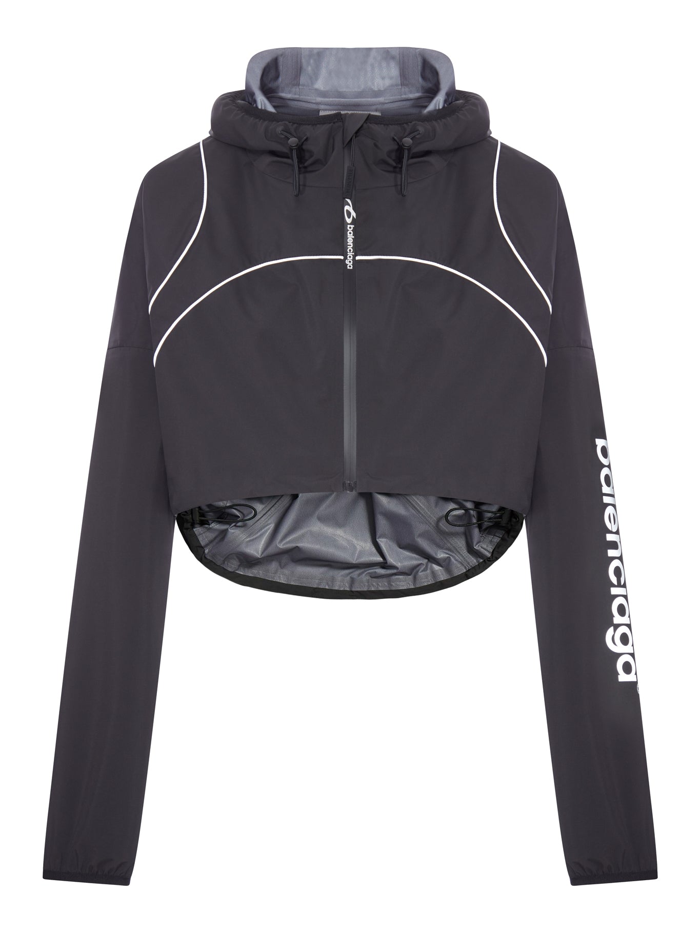 Balenciaga TECHWEAR CROPPED JACKET IN BLACK