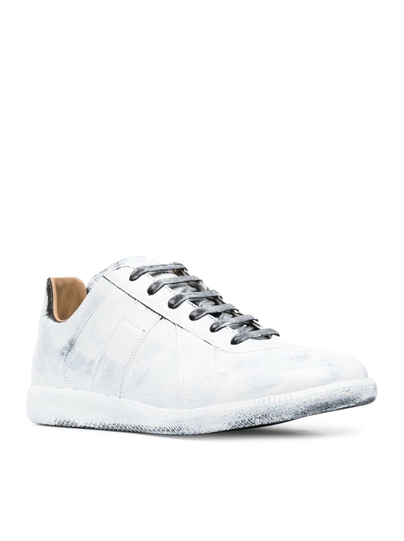 Maison Margiela REPLICA LEATHER SNEAKERS, view 2