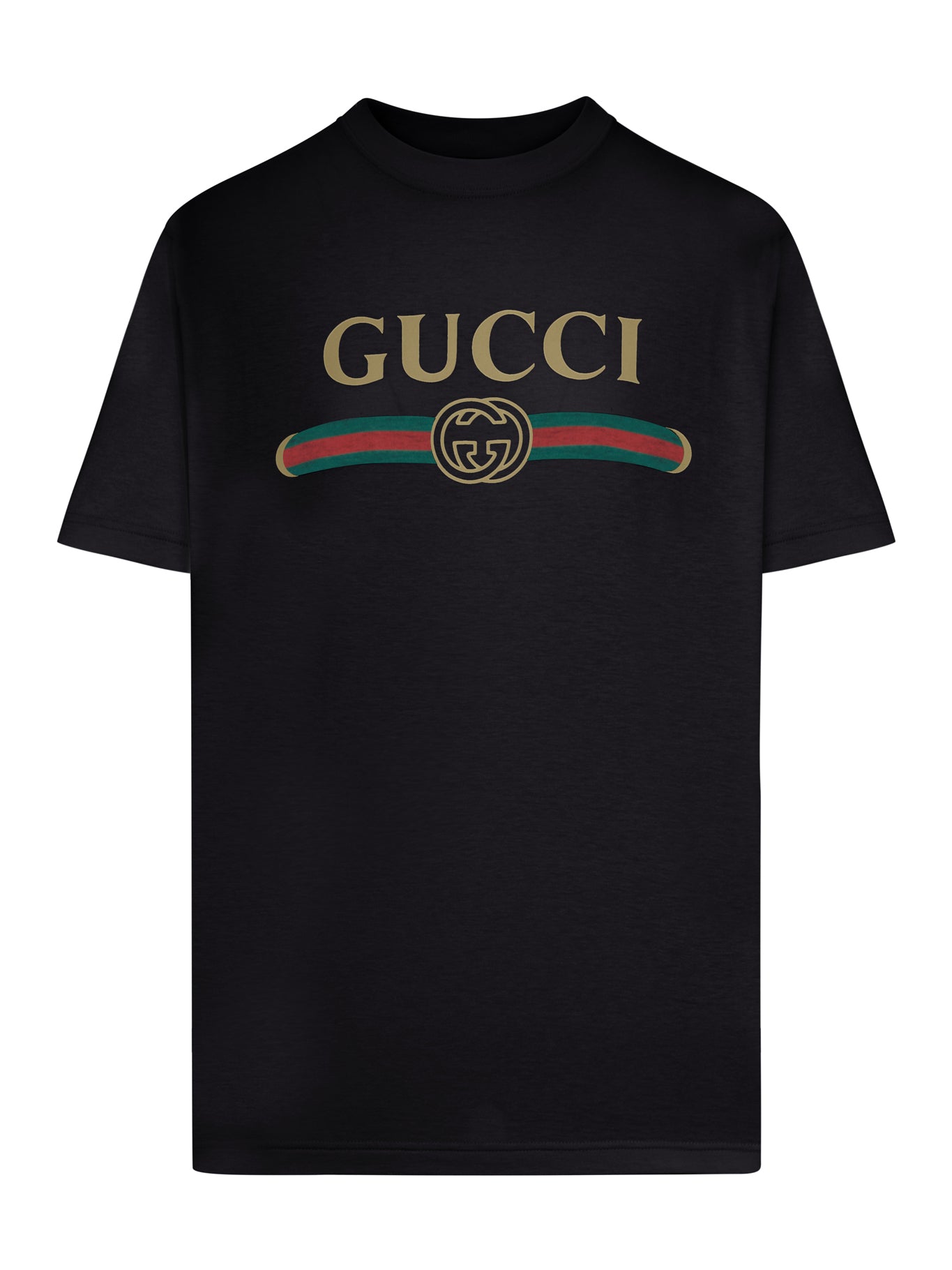 Gucci COTTON AND SILK JERSEY T-SHIRT WITH PRINT