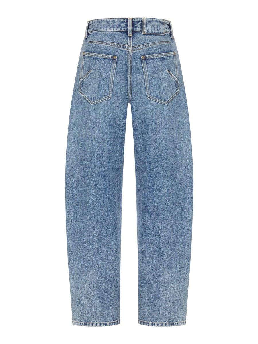 Alaïa ROUND COTTON JEANS, view 2