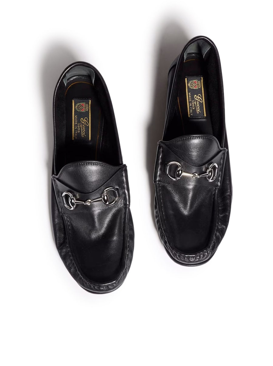 Gucci LUGANO LEATHER MOCCASIN, view 4