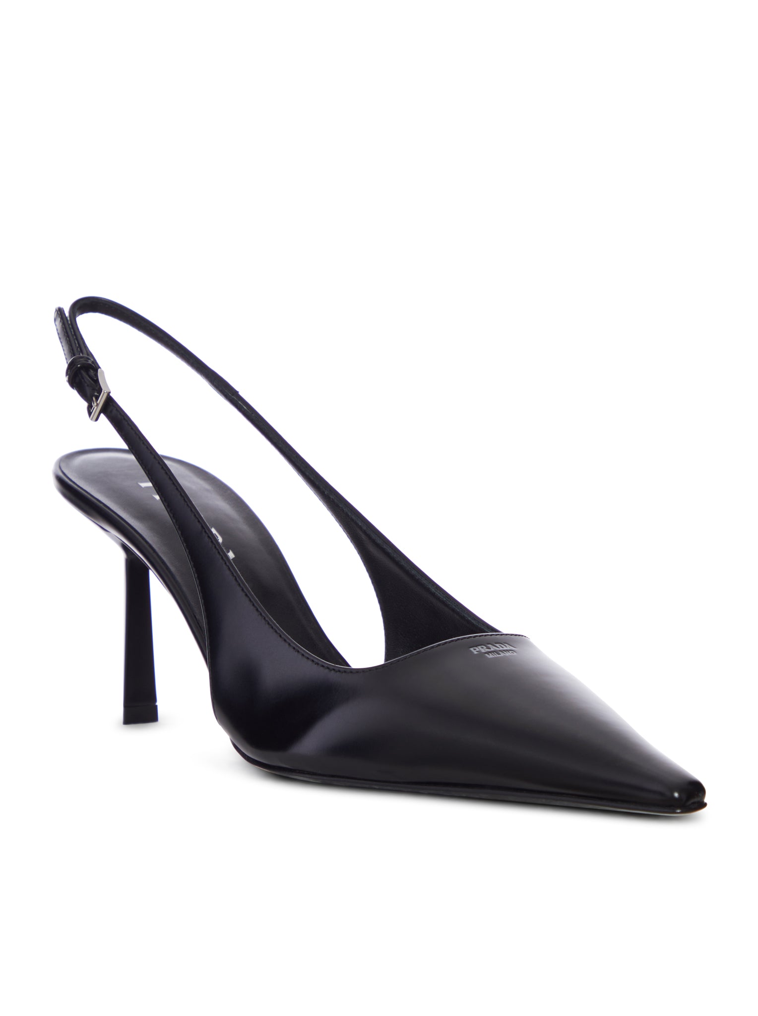 Prada LEATHER SLINGBACK PUMP, view 2