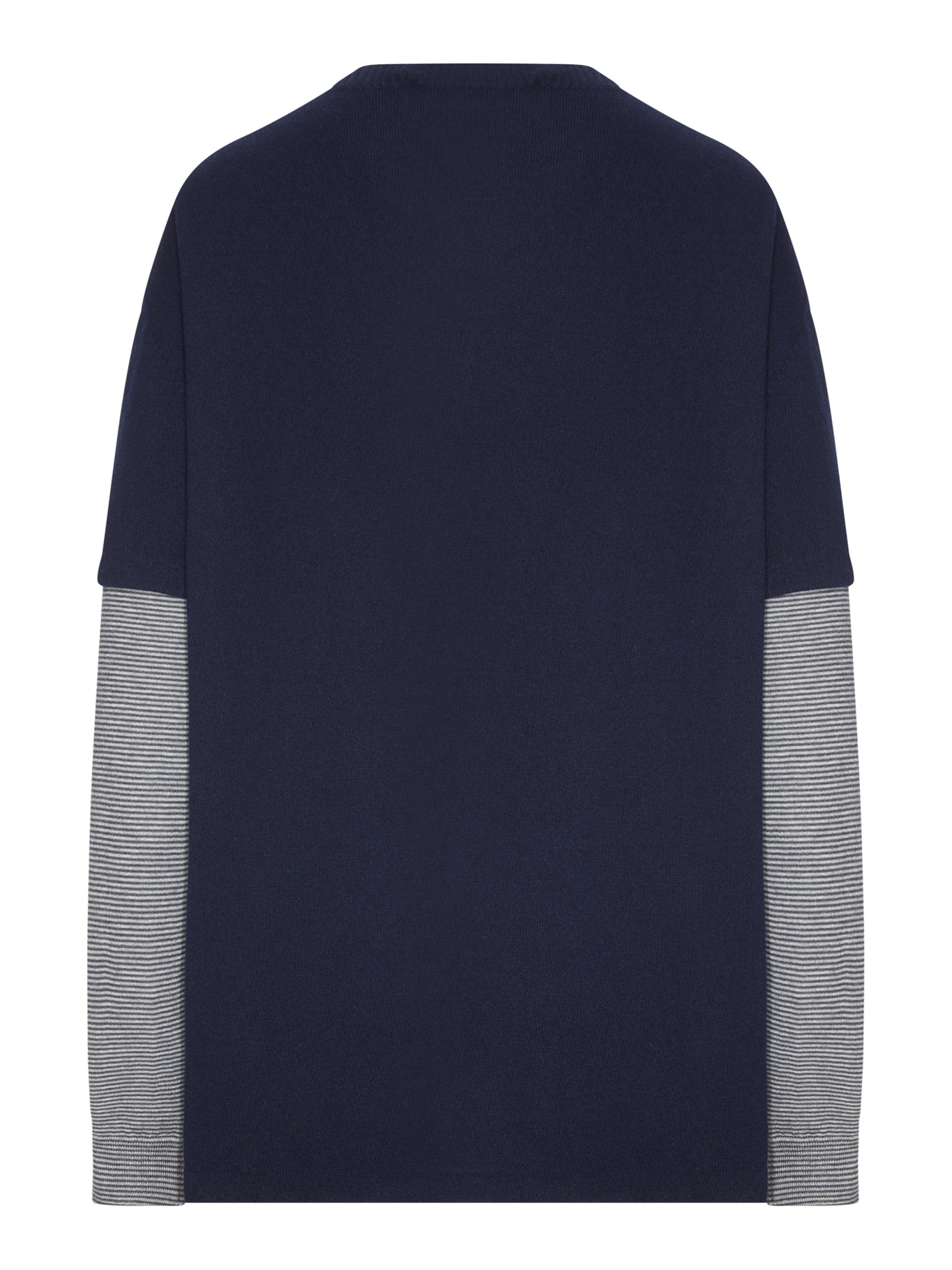 Miu Miu LAYERED CREW NECK CASHMERE SWEATER, view 2