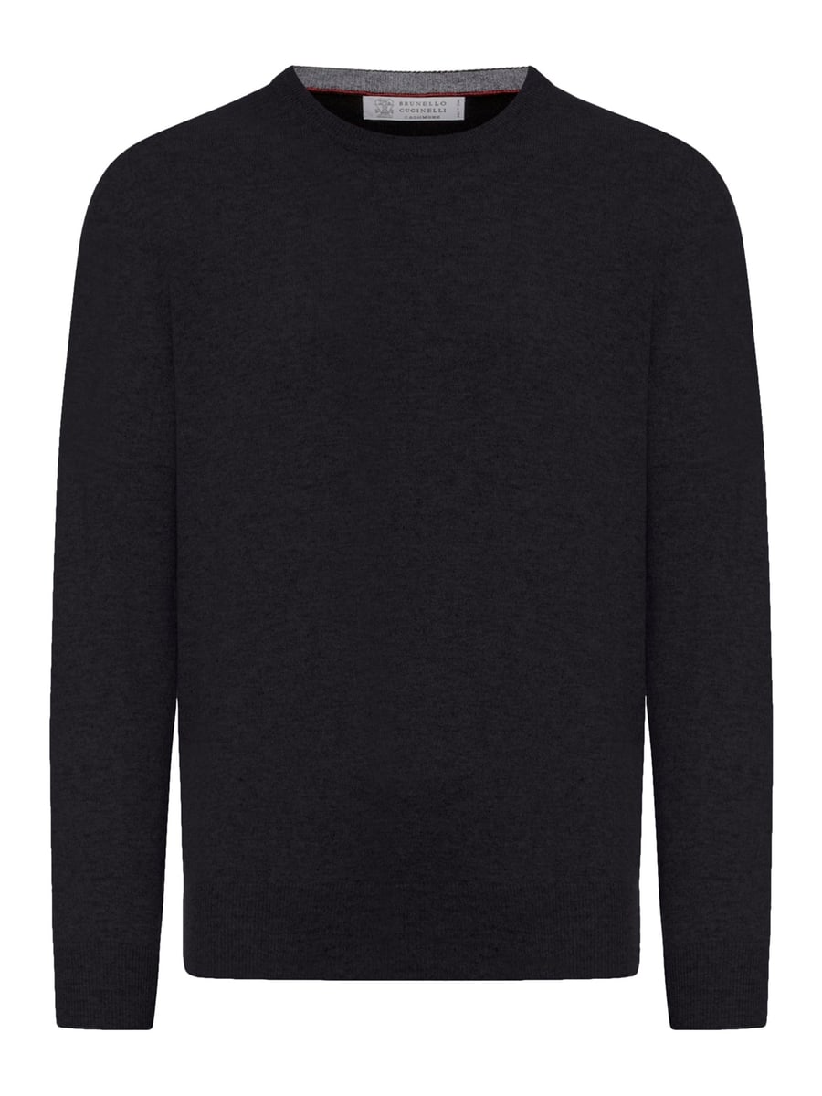 Brunello Cucinelli ESSENTIAL CREW NECK CASHMERE SWEATER