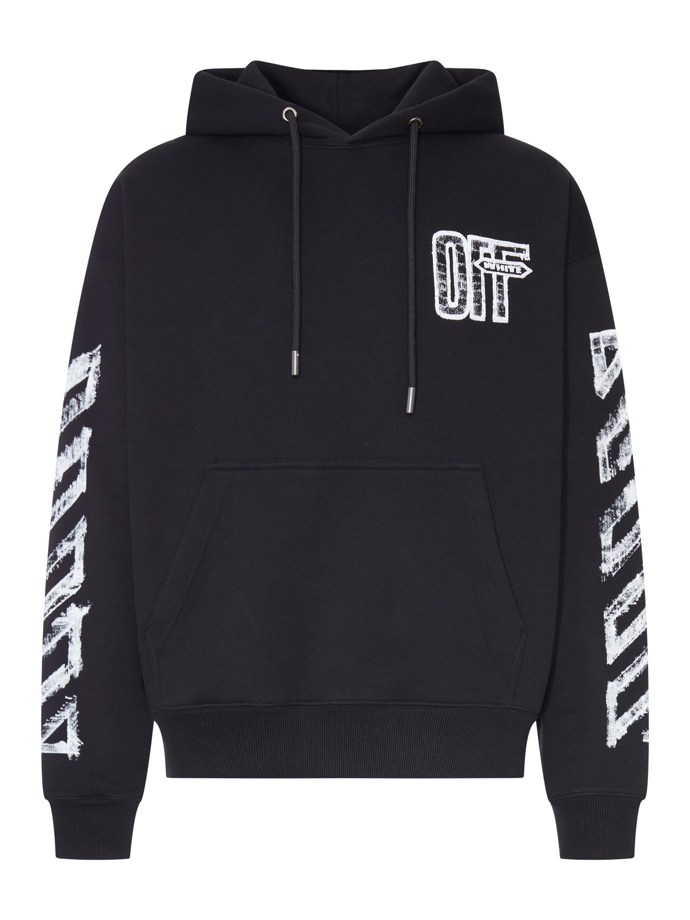 Off-White HOODIE WITH ARROW SKETCH PRINT