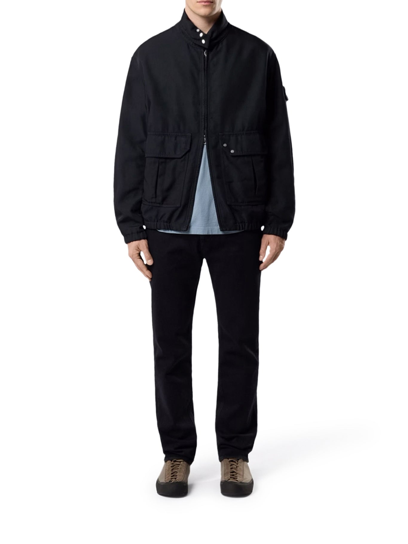 Stone Island SLIM JEANS WITH COMPASS LOGO, view 2