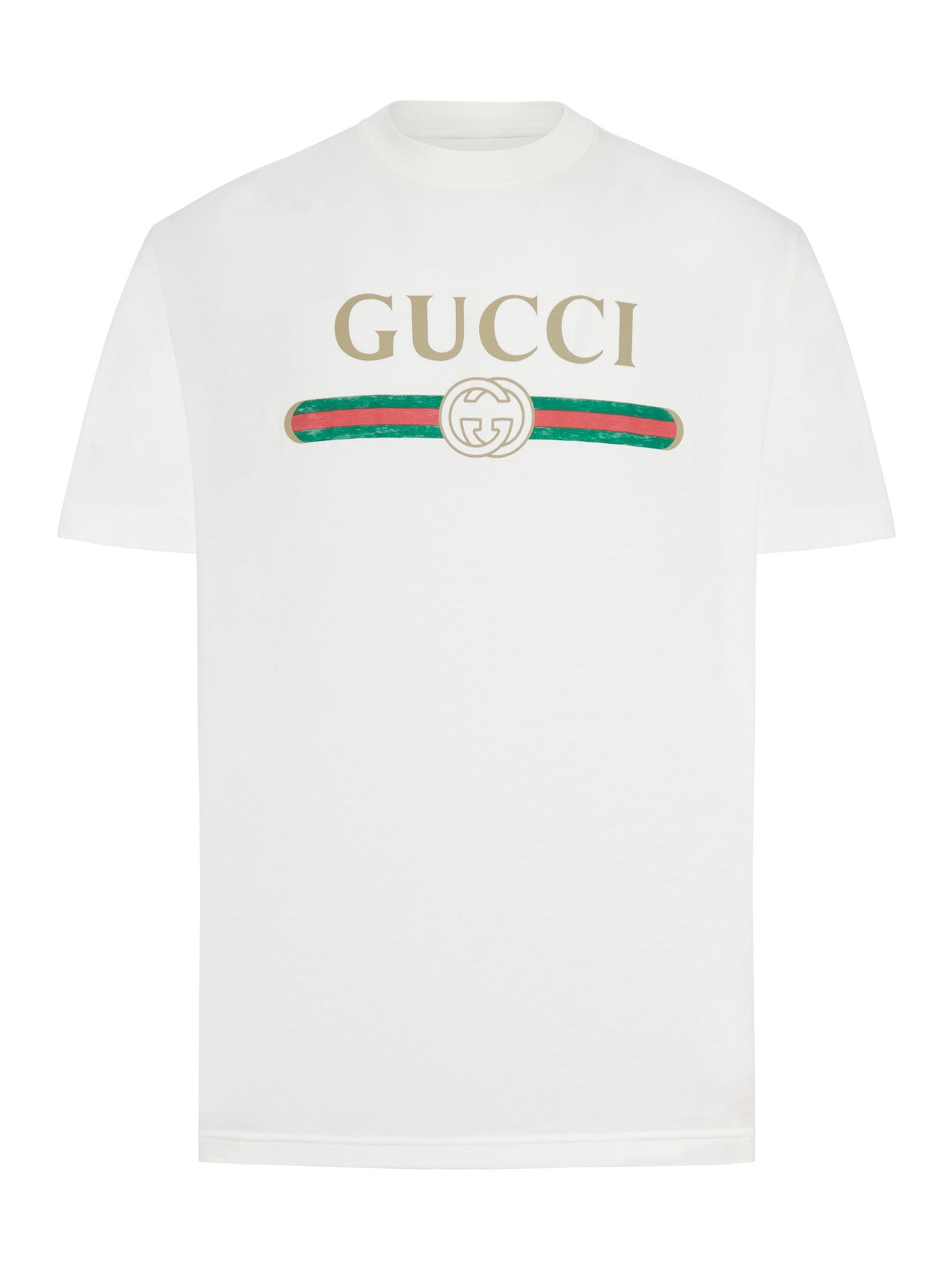 Gucci COTTON AND SILK JERSEY T-SHIRT WITH PRINT