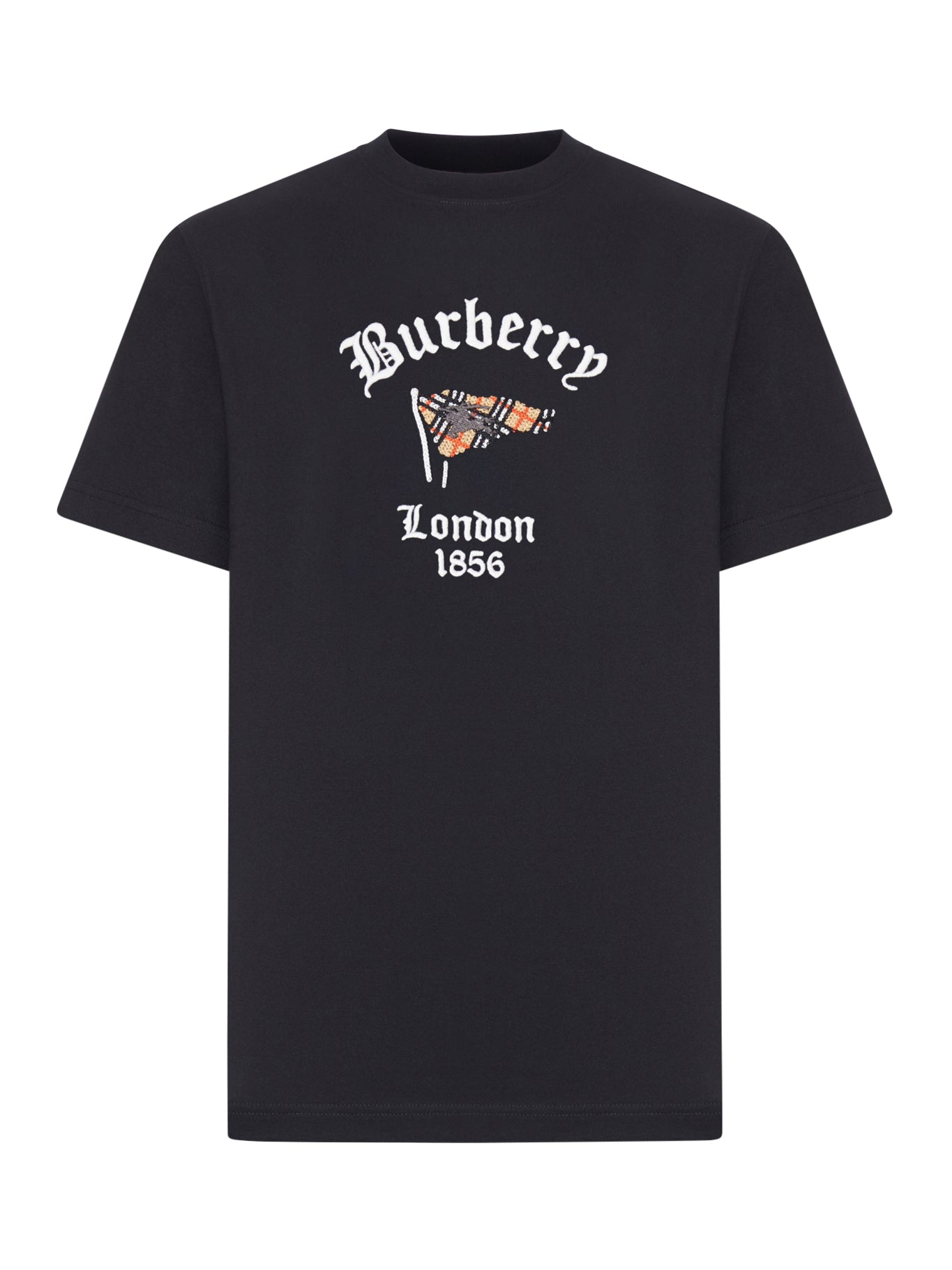 Burberry COTTON T-SHIRT WITH FRONT LOGO