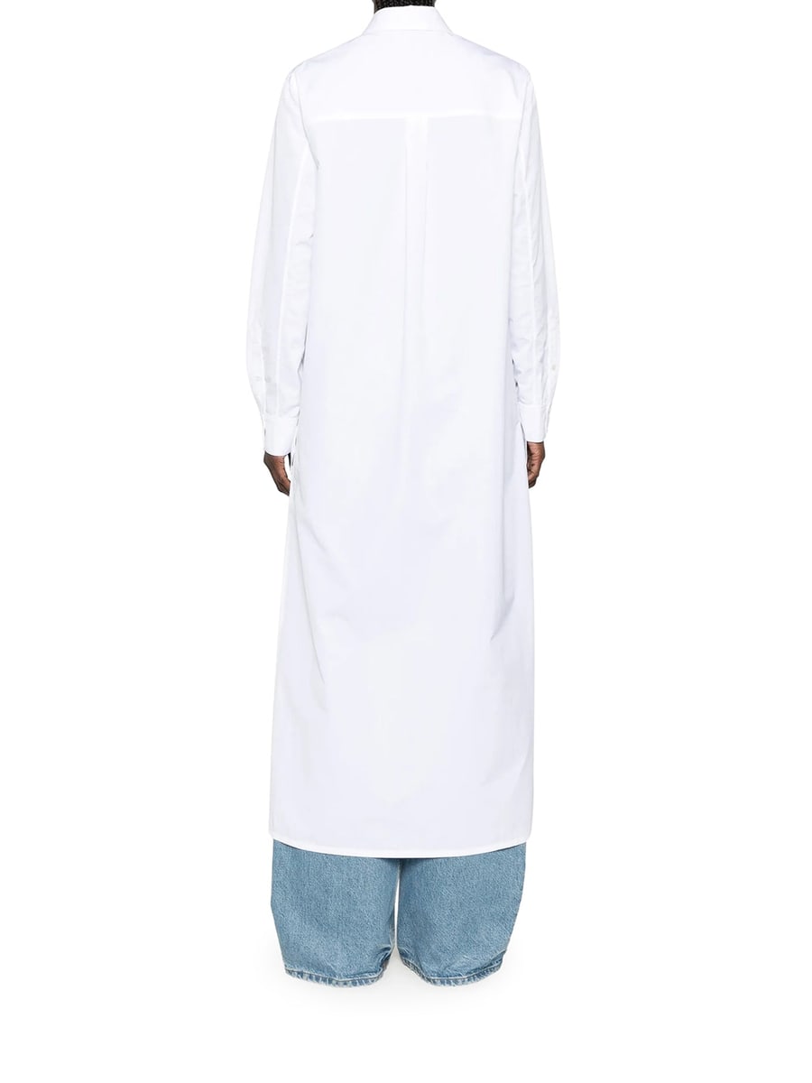 Alaïa ASYMMETRIC COTTON POPLIN SHIRT, view 3