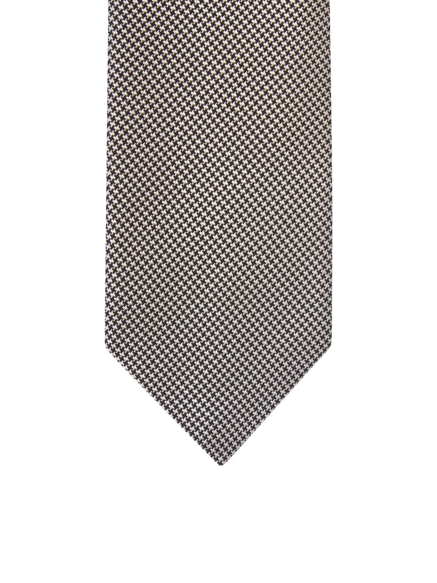 Tom Ford SILK TIE WITH HOUNDSTOOTH PATTERN, view 3