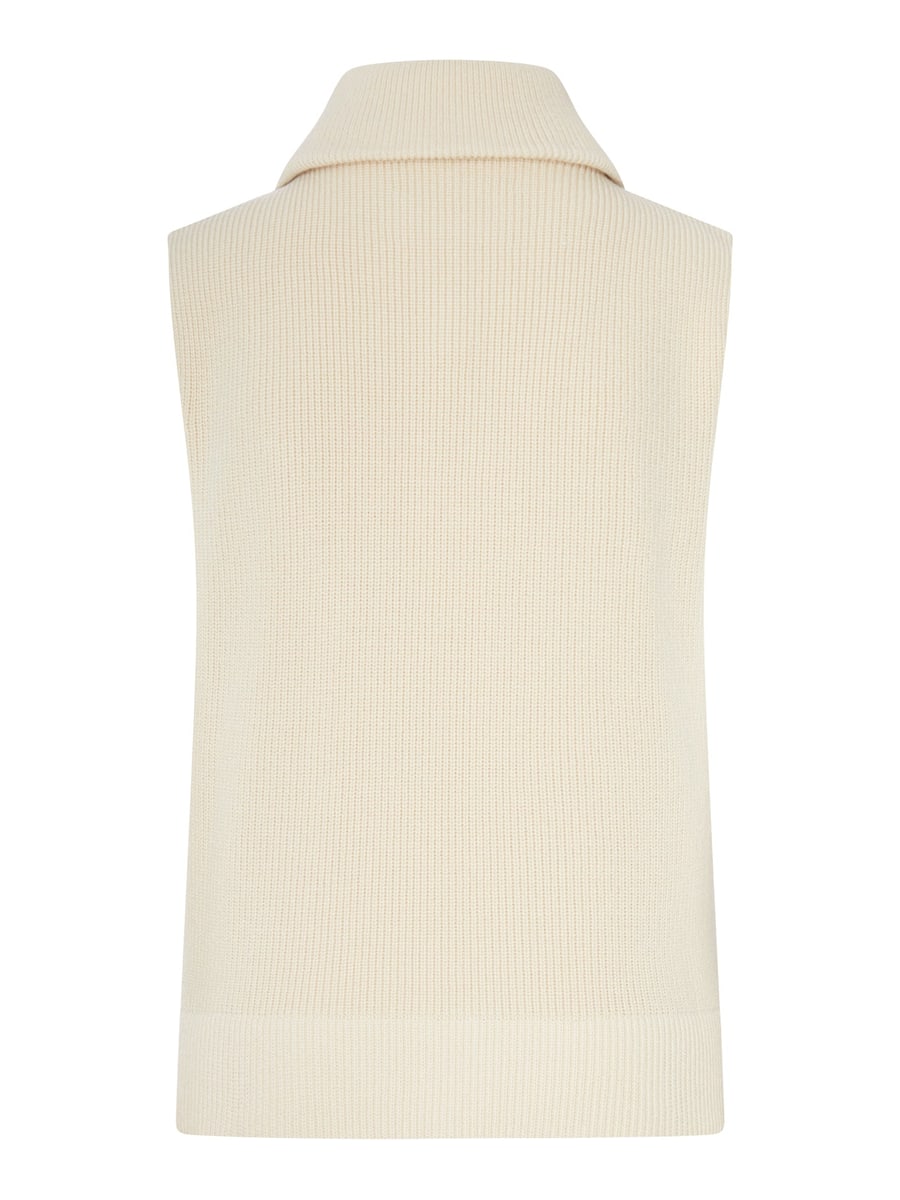 Maison Margiela RIBBED KNIT ZIP-UP VEST, view 2