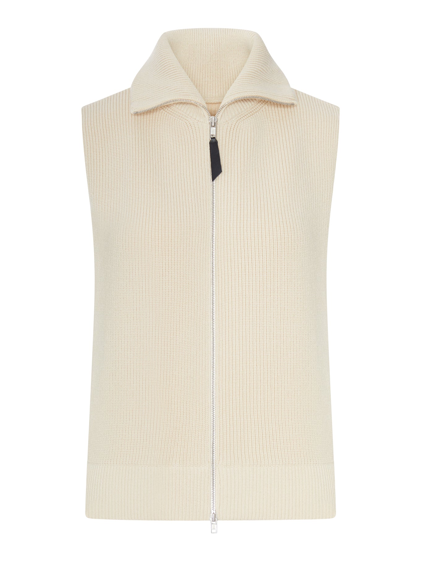 Maison Margiela RIBBED KNIT ZIP-UP VEST