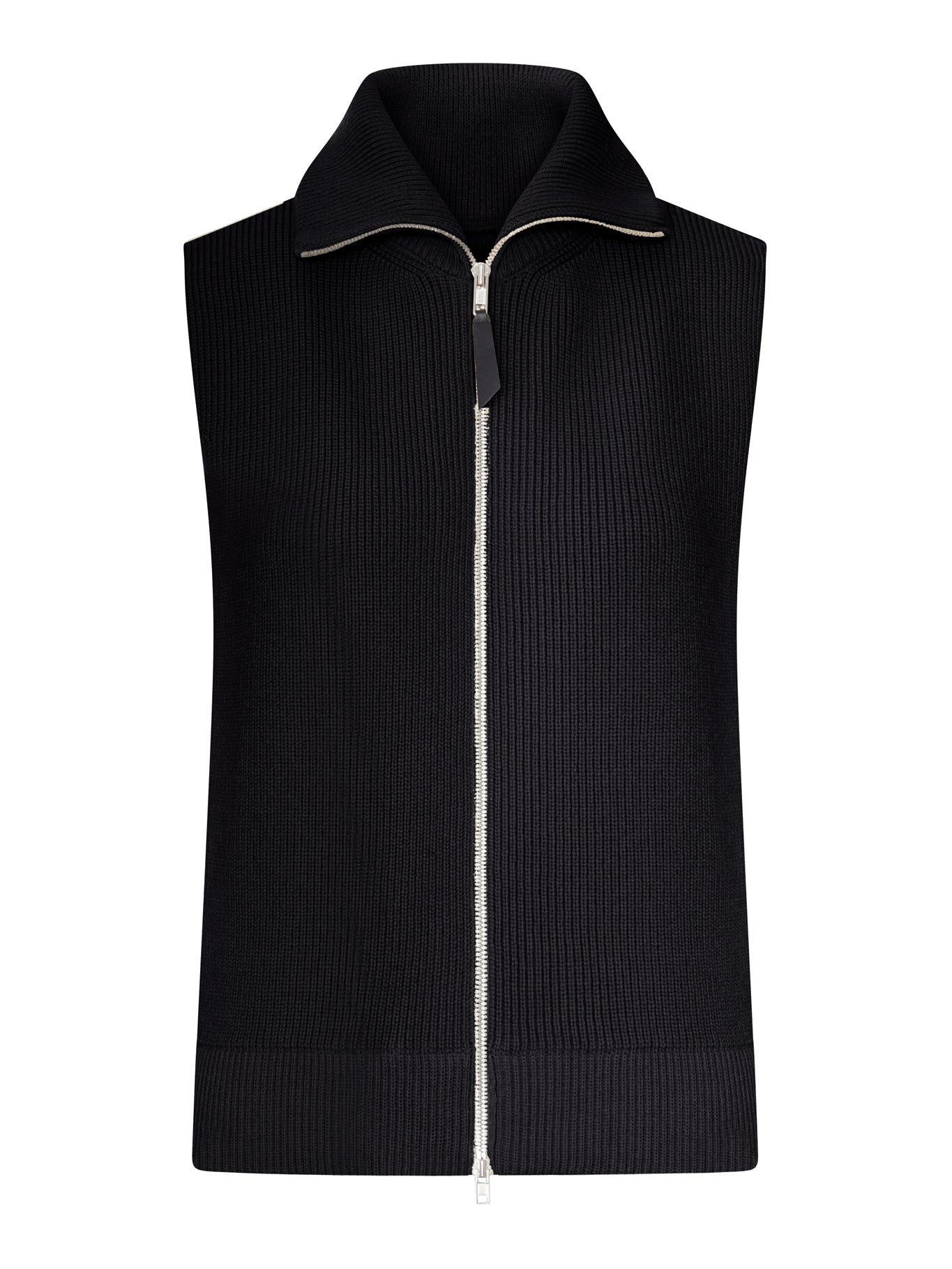 Maison Margiela RIBBED KNIT ZIP-UP VEST