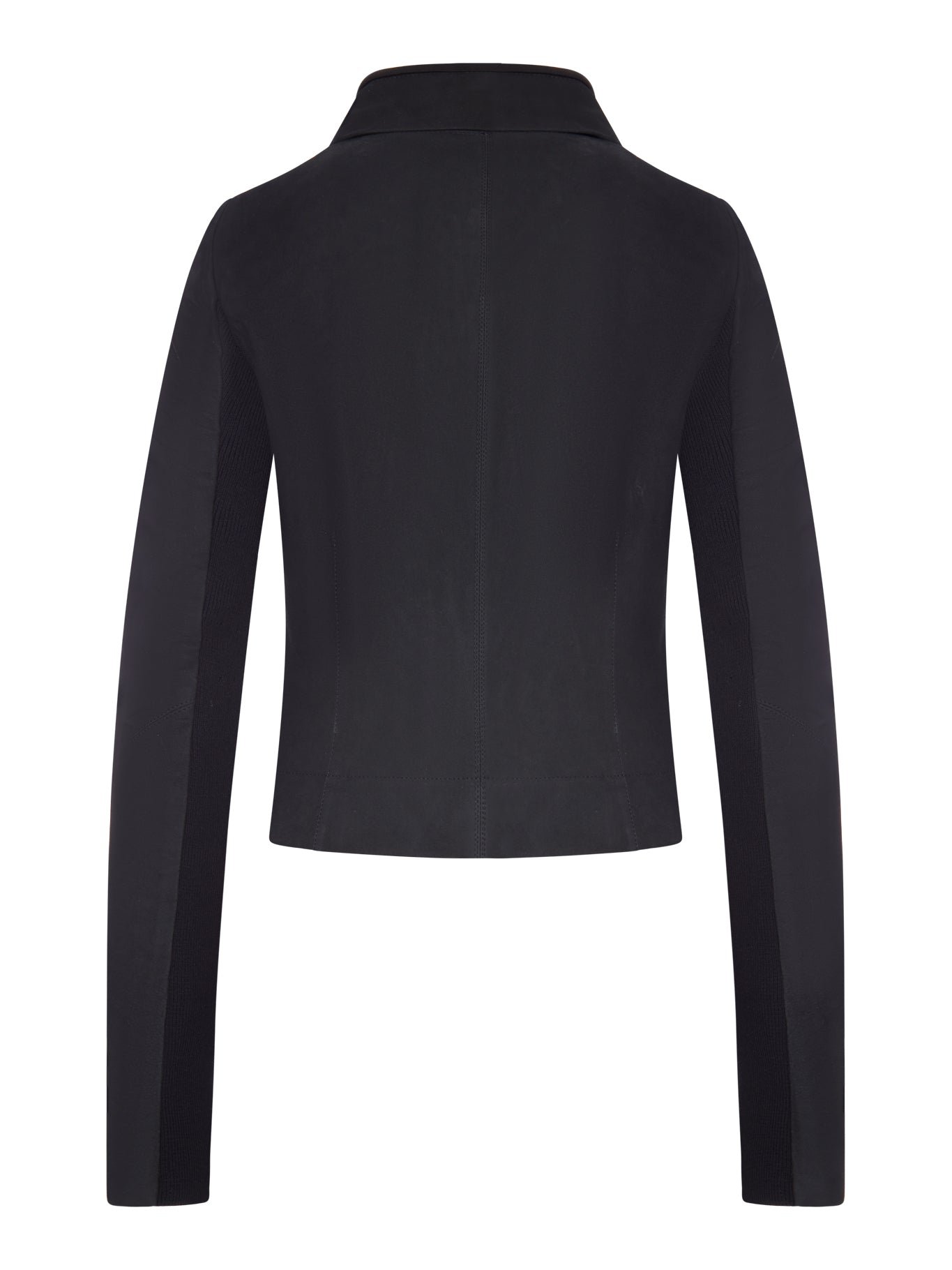 Rick Owens BIKER JACKET WITH WIDE WRAP COLLAR, view 2