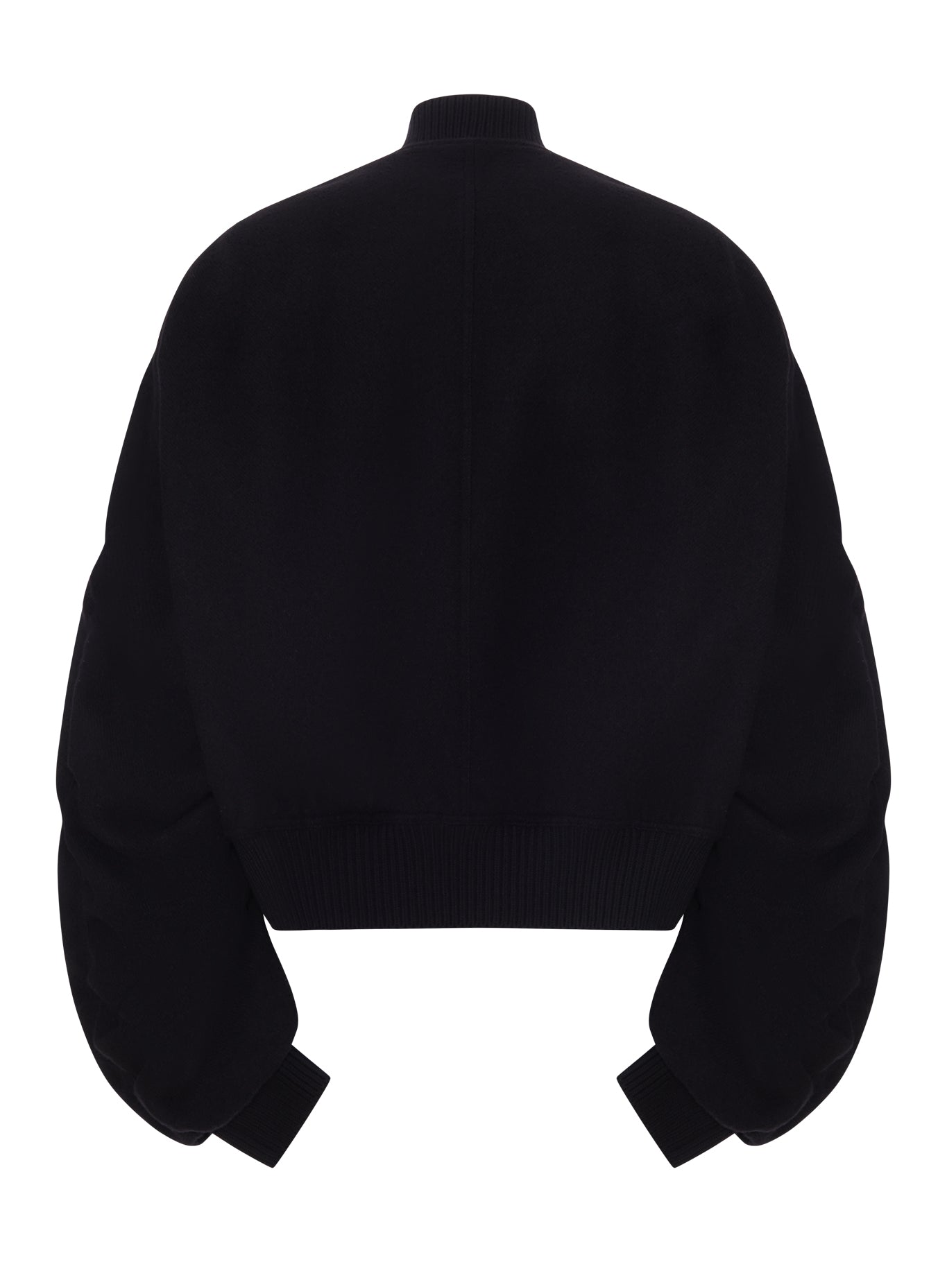 Rick Owens CROPPED BOMBER JACKET WITH VOLUMINOUS SLEEVES, view 2