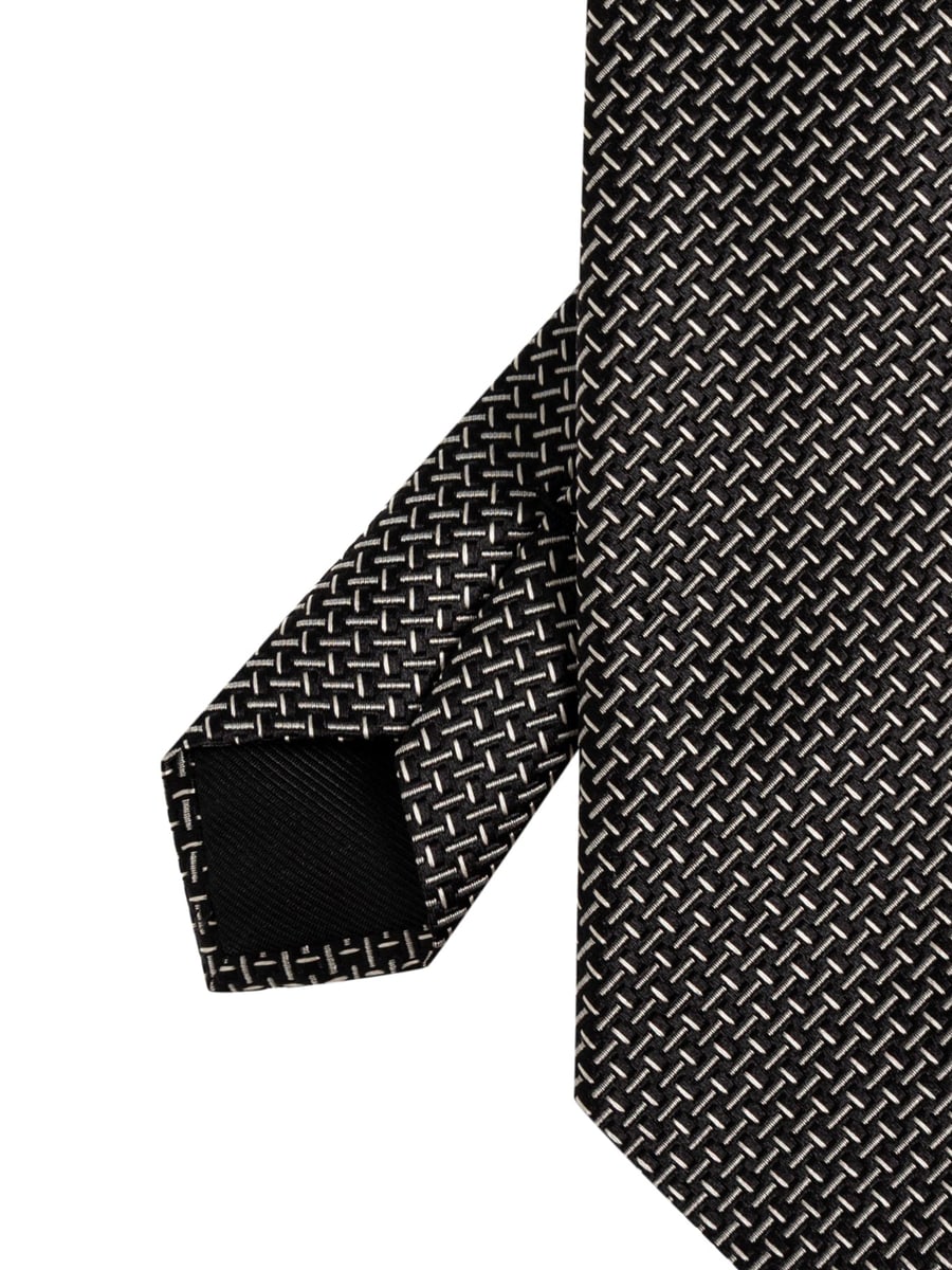 Tom Ford SILK TIE WITH GEOMETRIC PATTERN, view 2