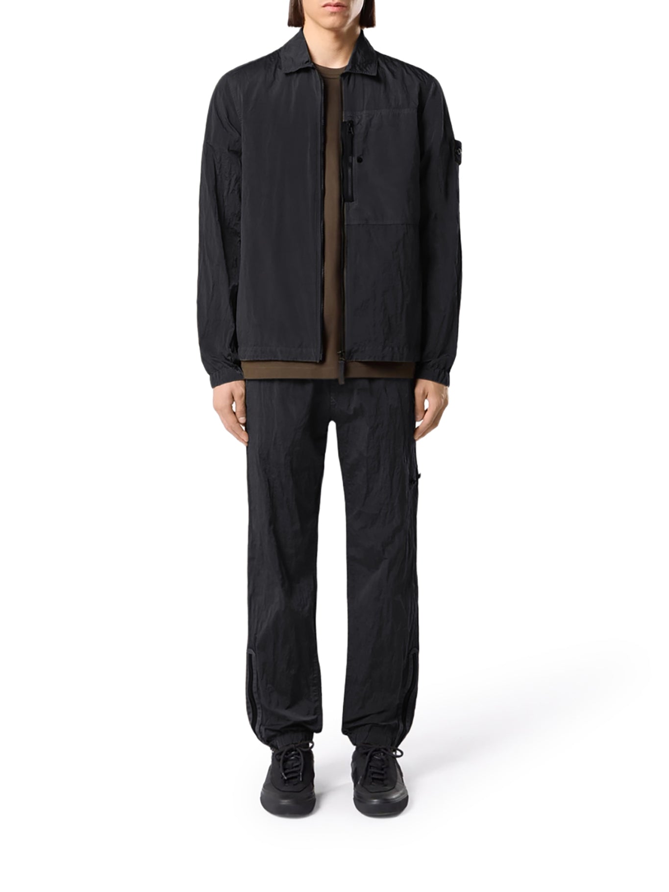 Stone Island NYLON OVERSHIRT WITH STONE ISLAND BADGE, view 2