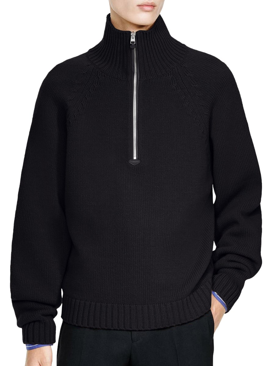 Tom Ford CASHMERE WOOL HALF-ZIP SWEATER, view 3