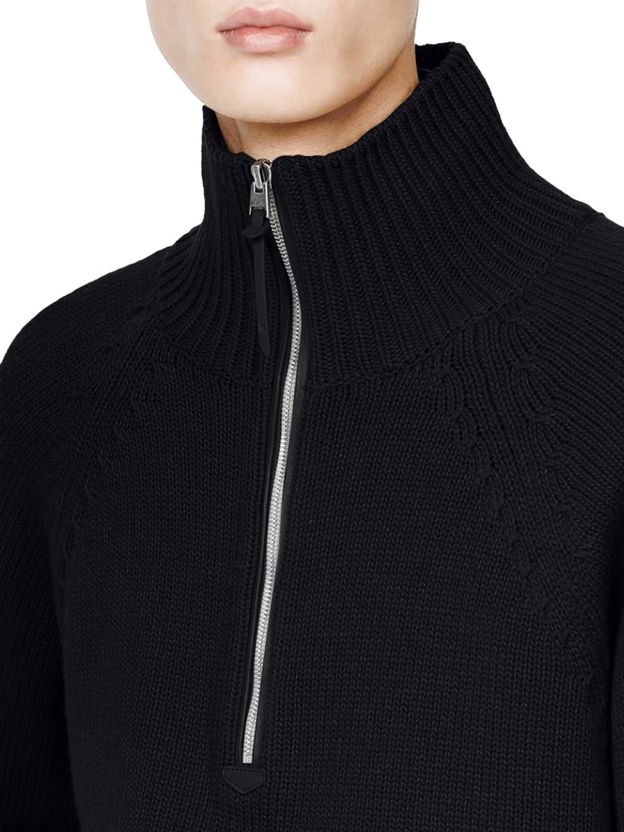 Tom Ford CASHMERE WOOL HALF-ZIP SWEATER, view 5