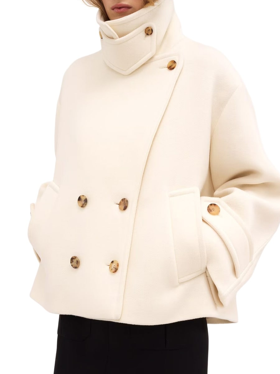 Chloé OVERSIZED SHORT WOOL COAT, view 3