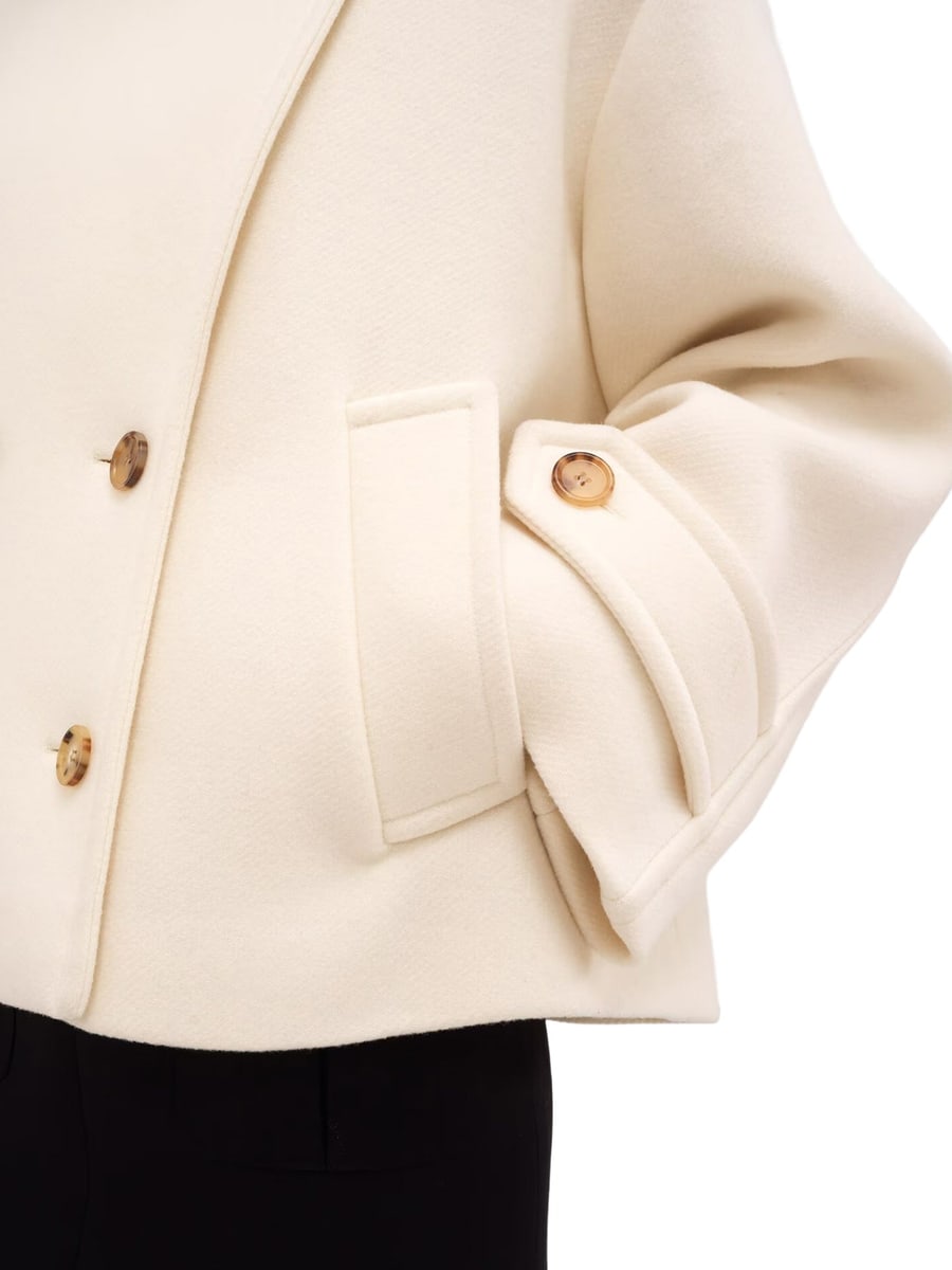 Chloé OVERSIZED SHORT WOOL COAT, view 6