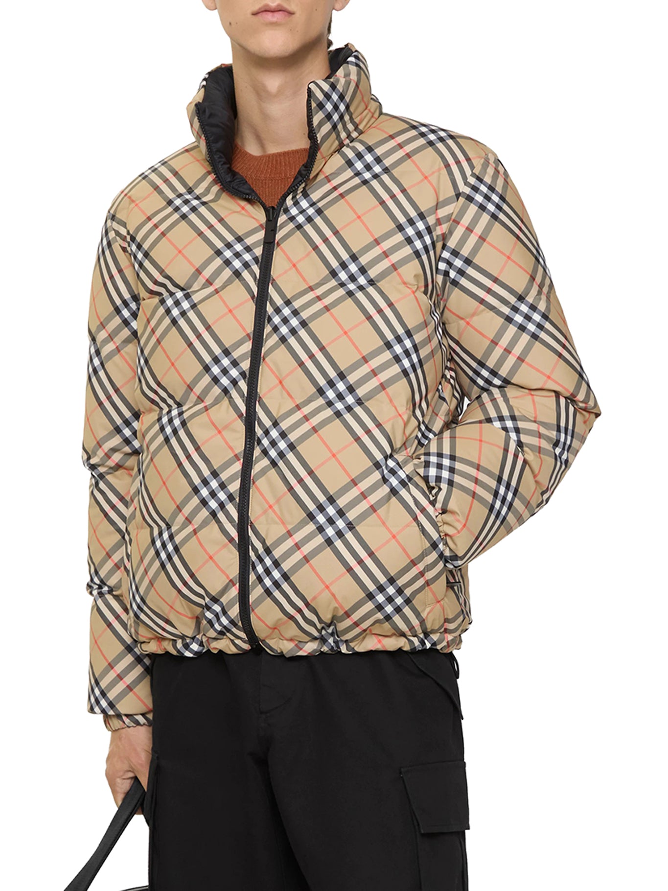 Burberry SNOWDON CHECK REVERSIBLE DOWN JACKET, view 2
