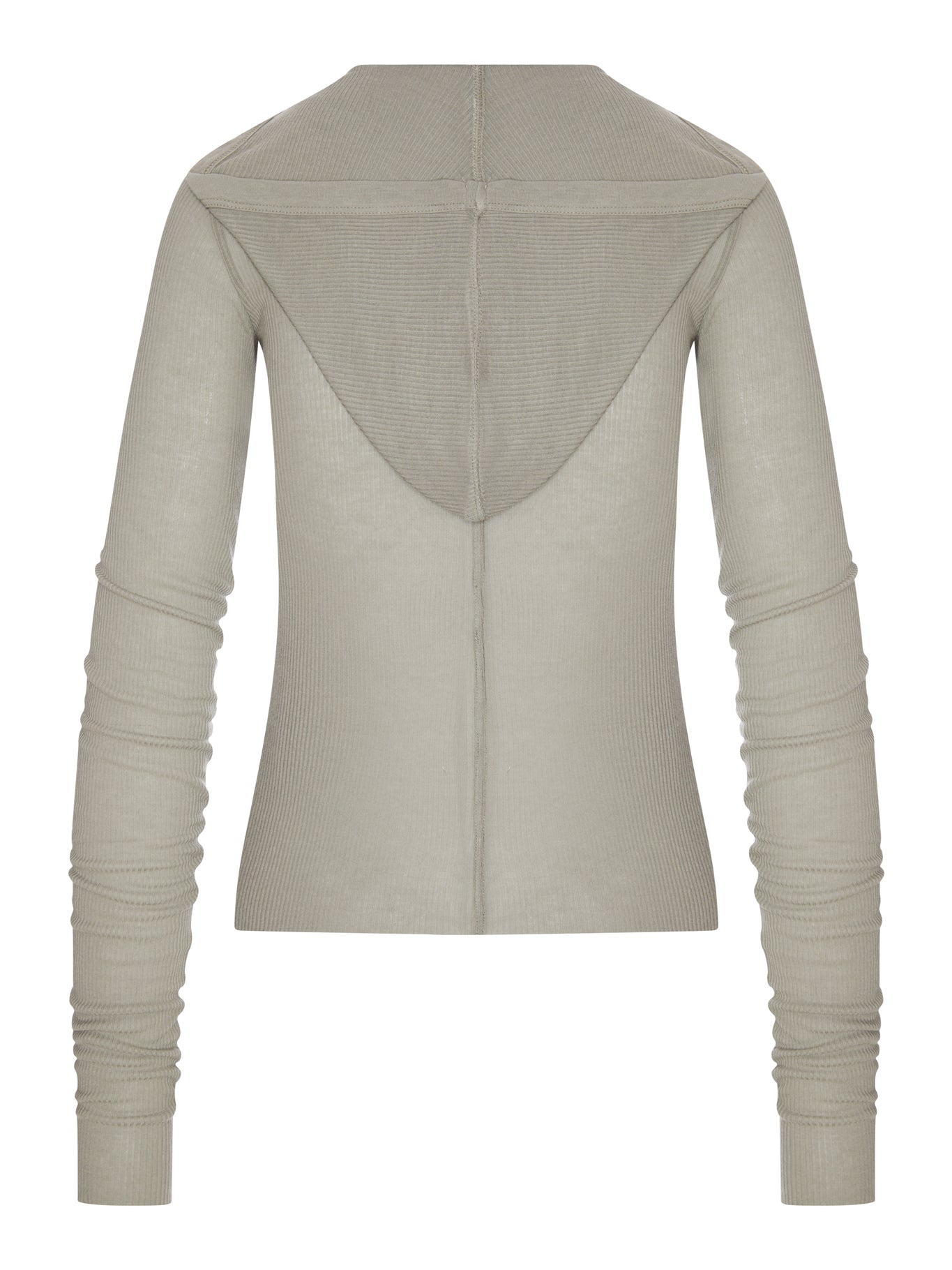 Rick Owens RIBBED KNIT HOODIE, view 2