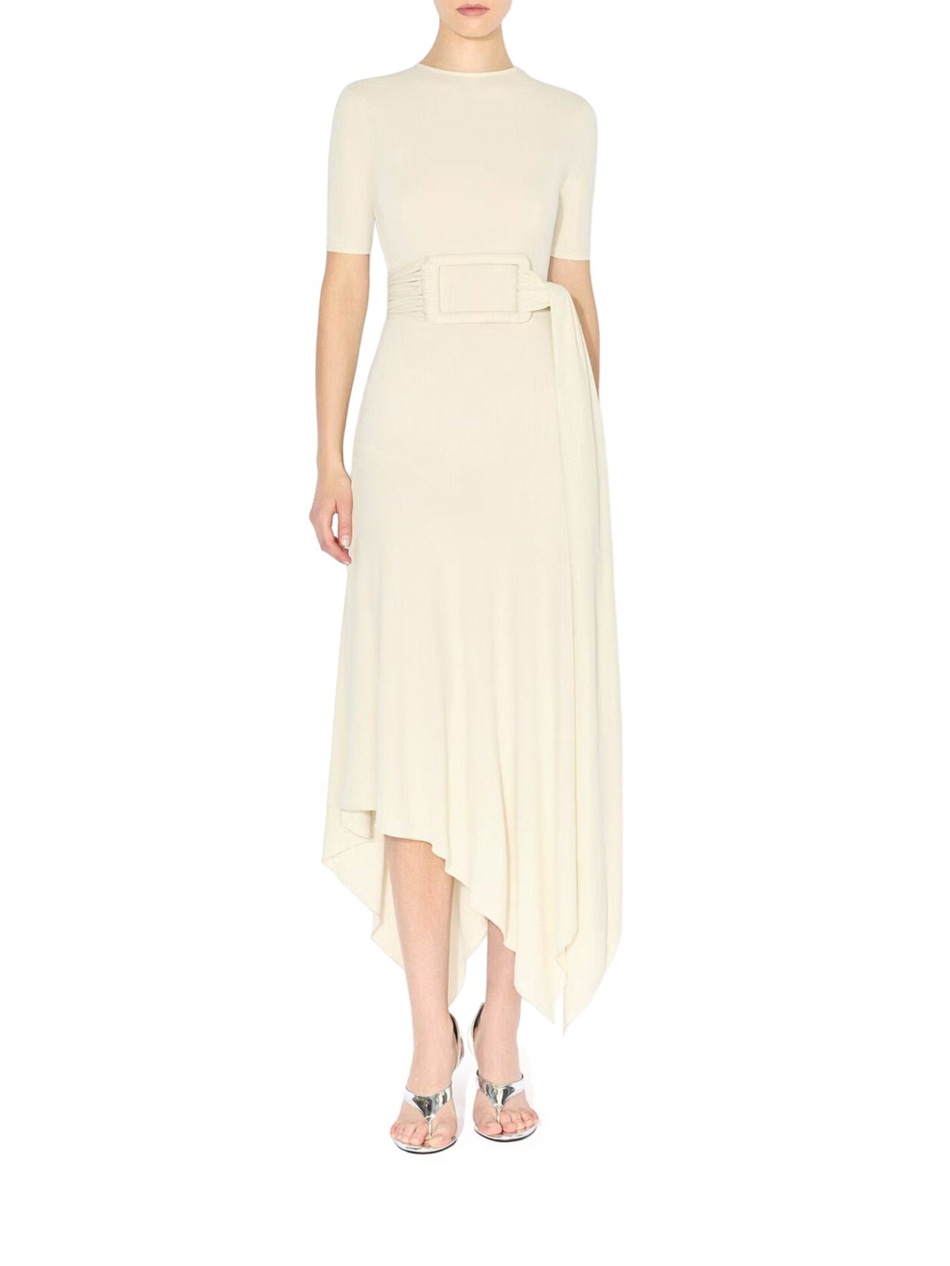 Alaïa JERSEY DRESS WITH BELT, view 2