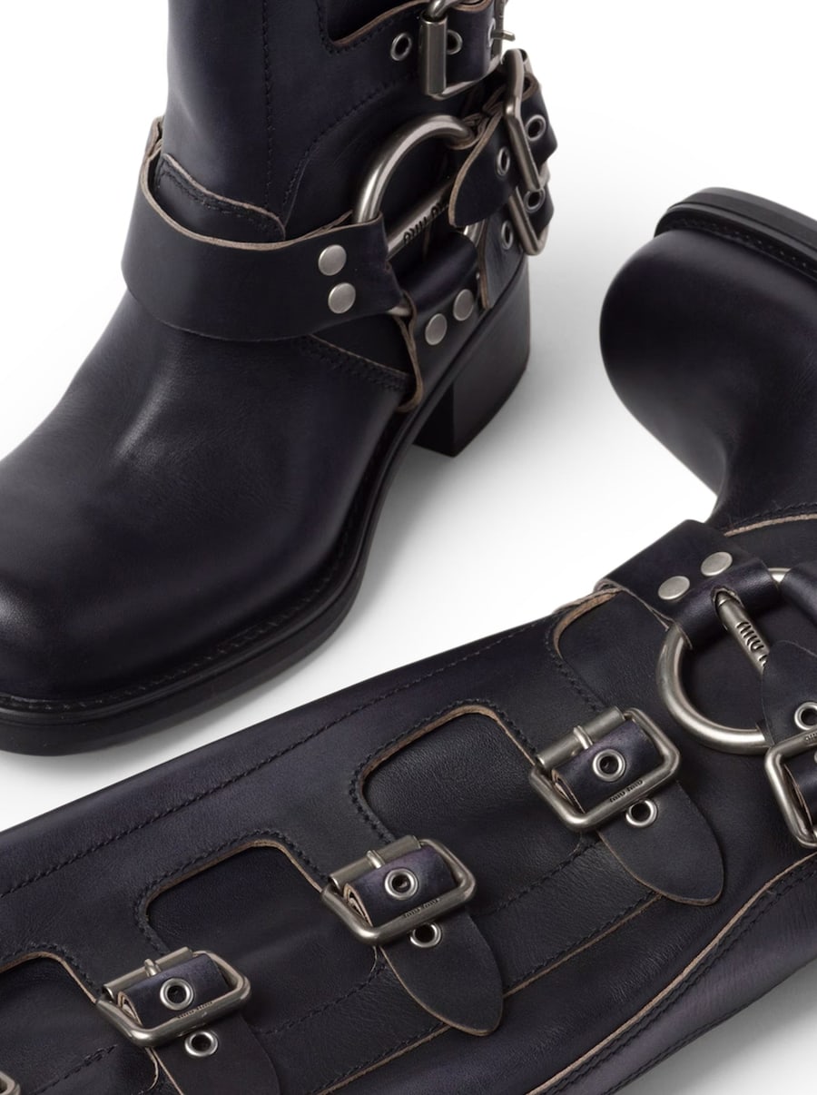 Miu Miu LEATHER BOOTS, view 4