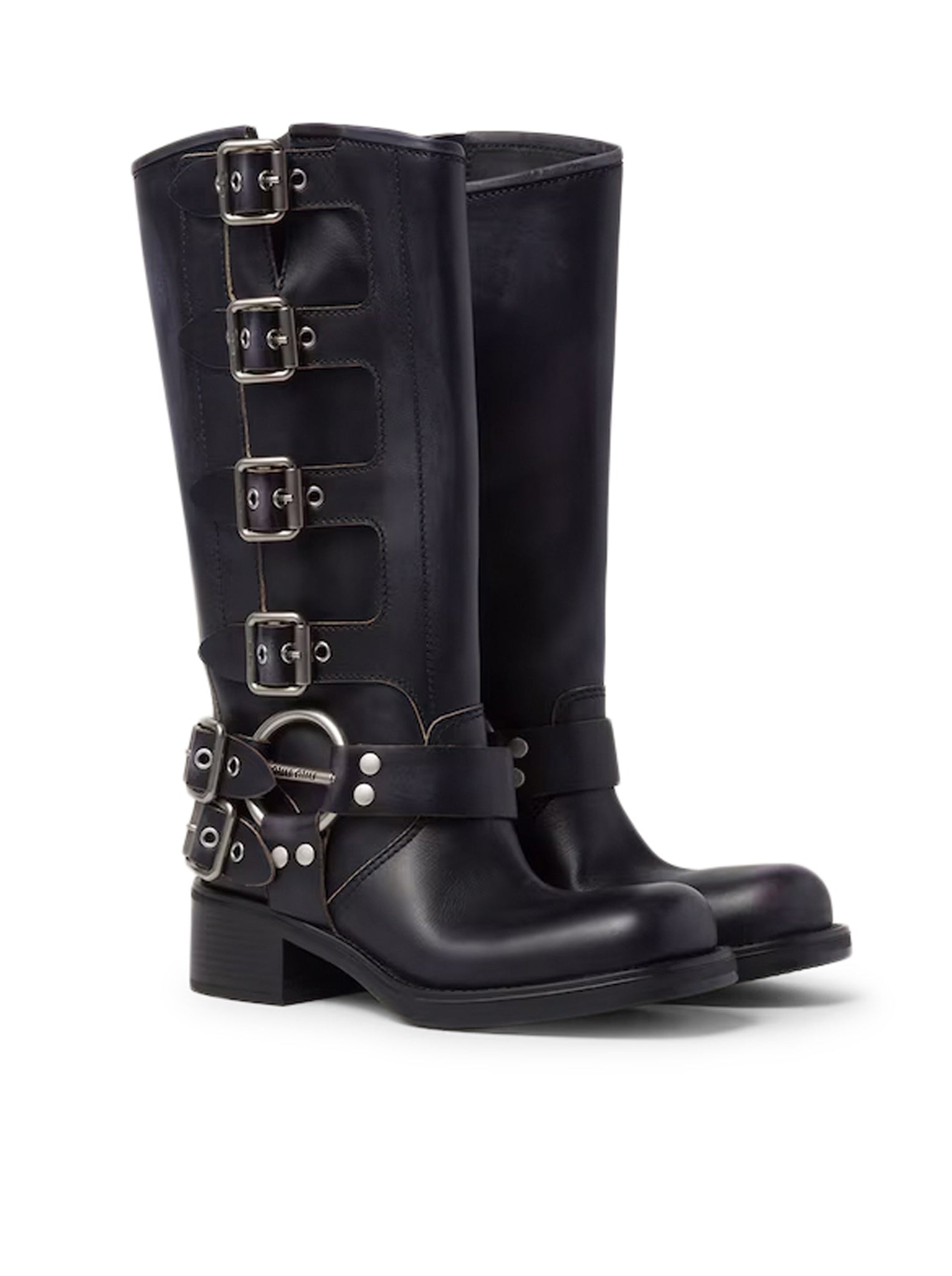 Miu Miu LEATHER BOOTS, view 2