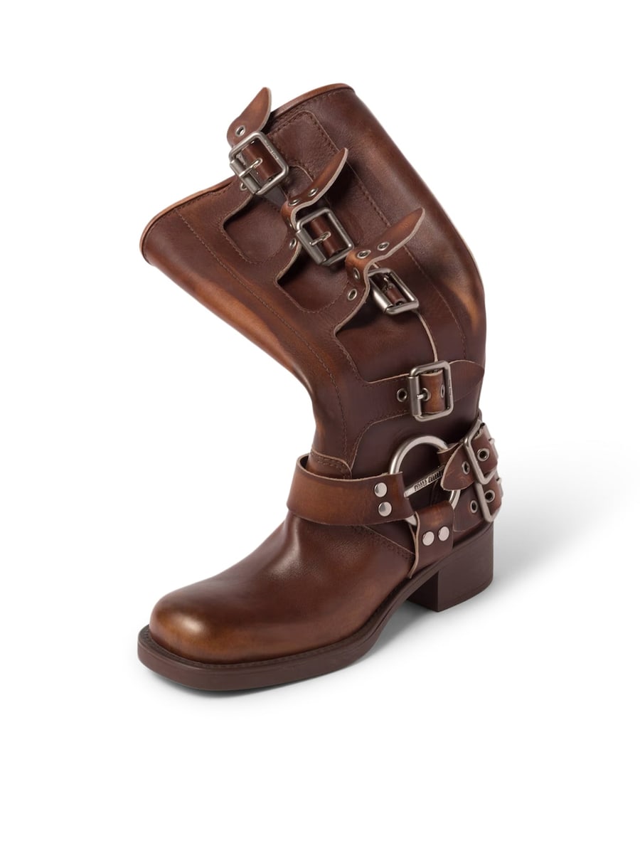 Miu Miu LEATHER BOOTS, view 4