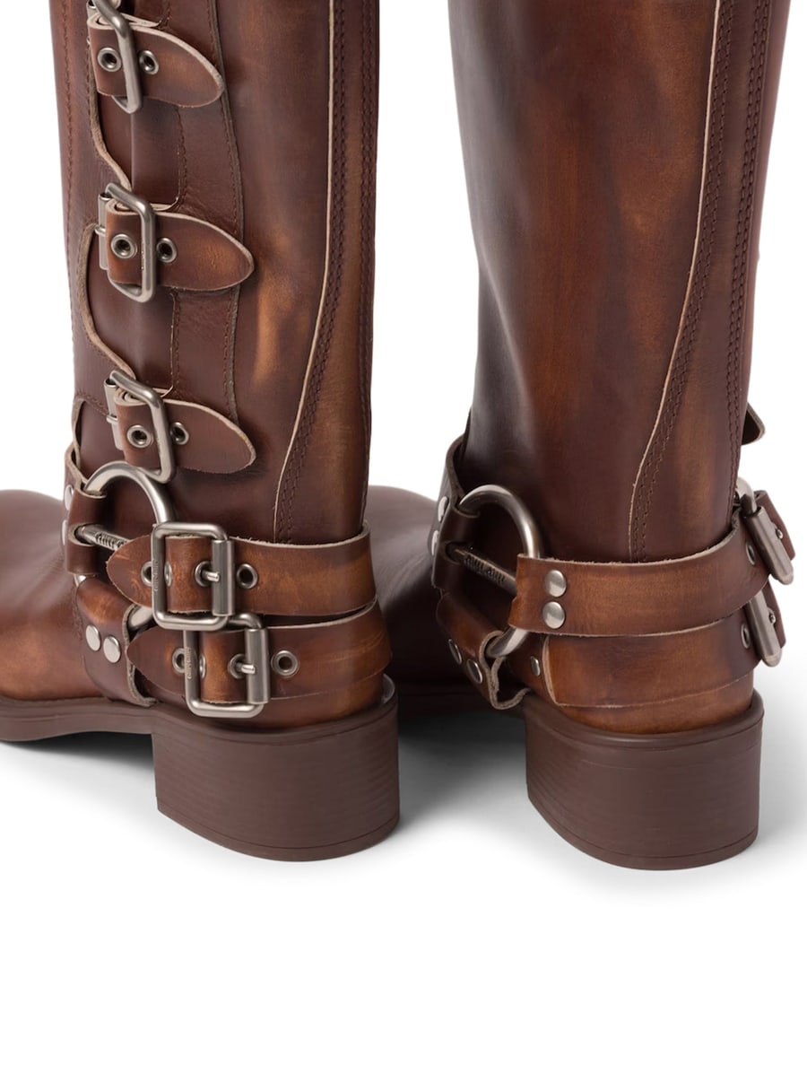 Miu Miu LEATHER BOOTS, view 5