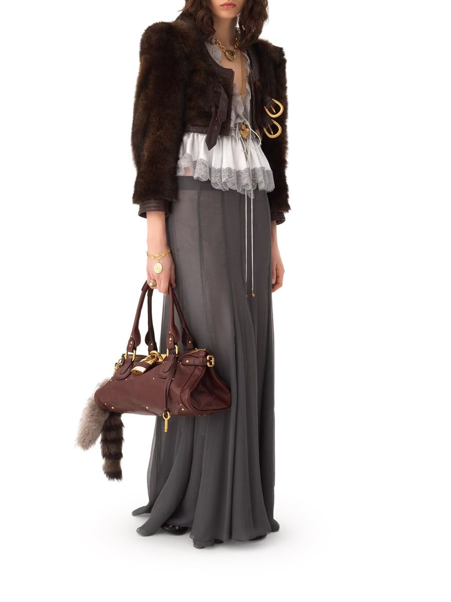 Chloé PADDINGTON BAG IN GRENADE LEATHER, view 2