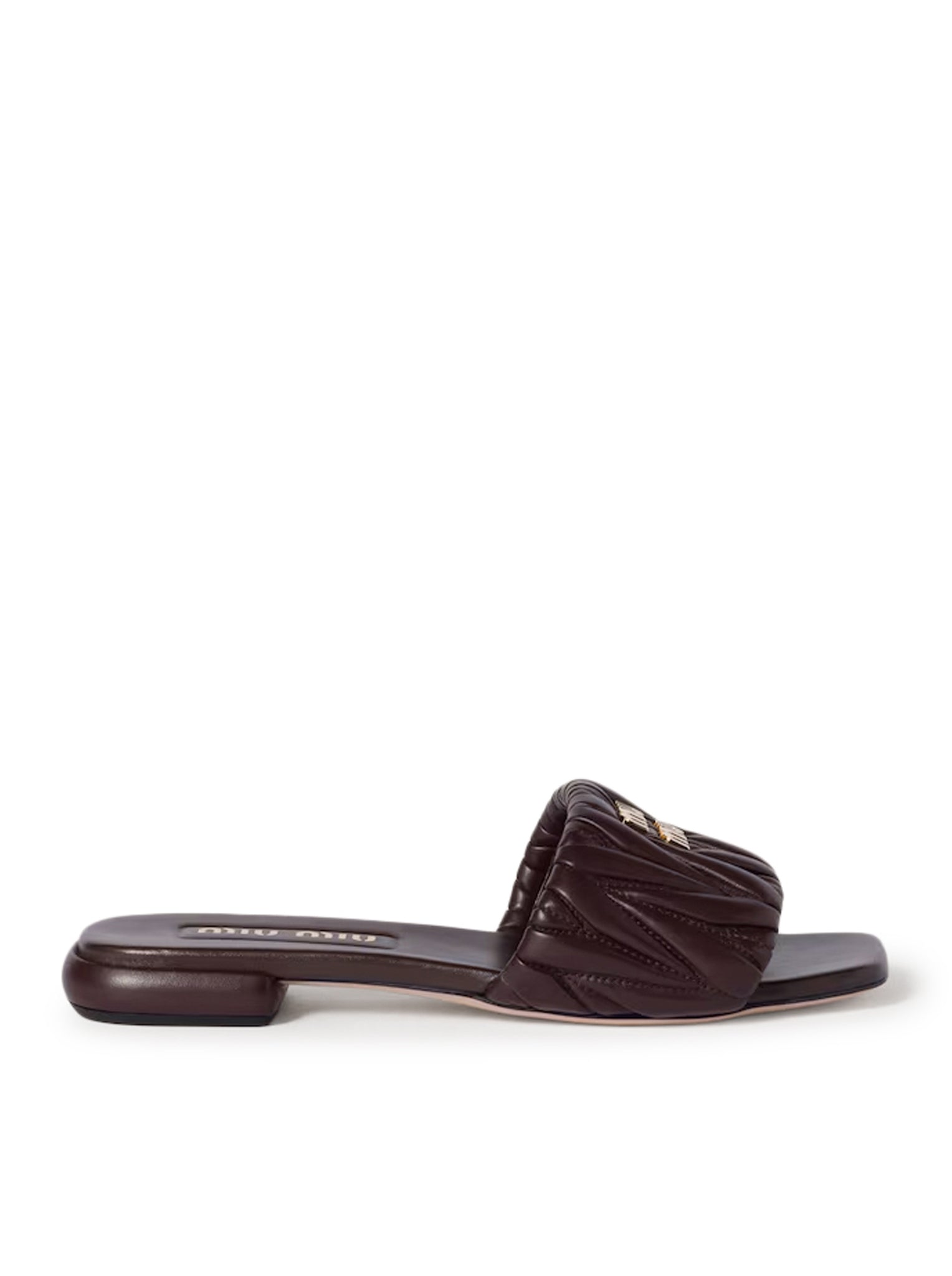 Miu Miu NAPPA MATELASSÉ SANDALS