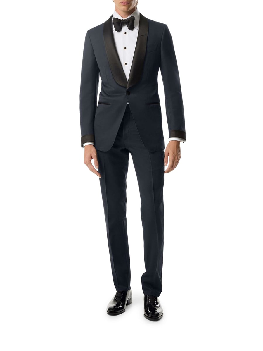 Tom Ford SINGLE BREASTED TUXEDO WITH SILK INSERTS, view 2