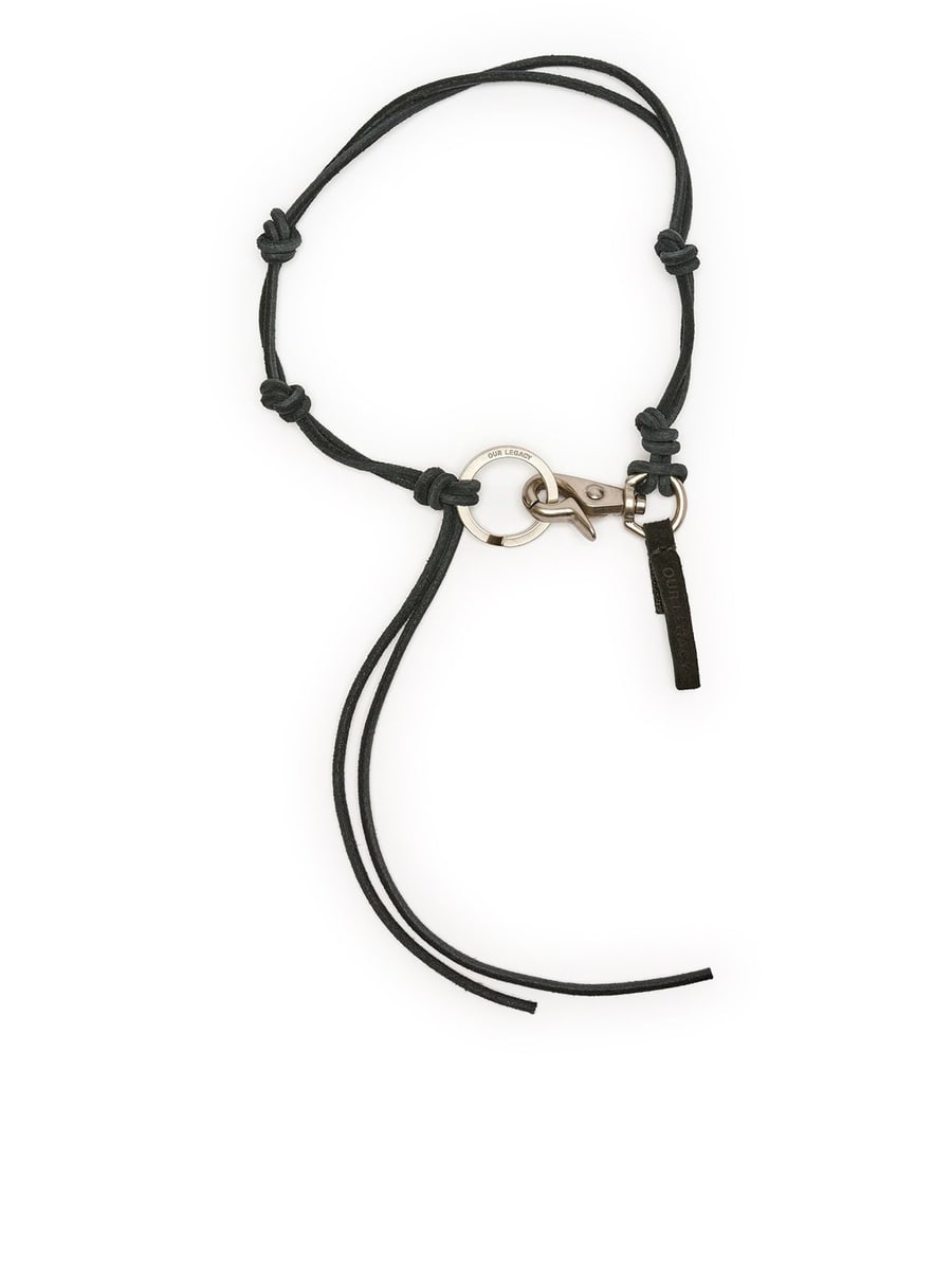 Our Legacy LADON BLACK LEATHER NECKLACE