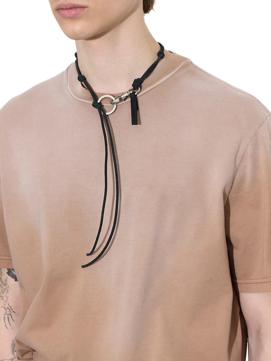 Our Legacy LADON BLACK LEATHER NECKLACE, view 2
