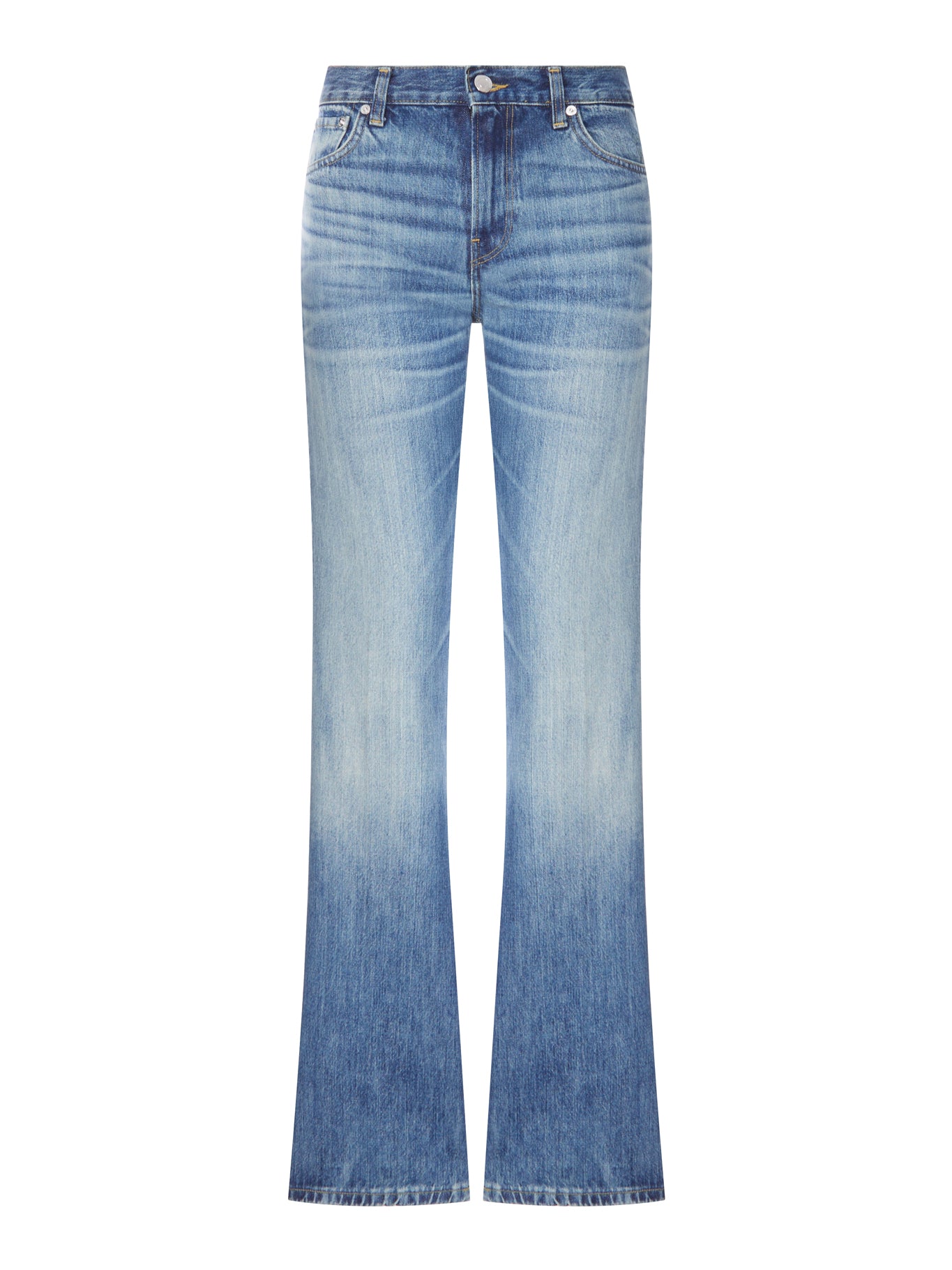 Haikure MEDIUM WASH DENIM FLARE JEANS