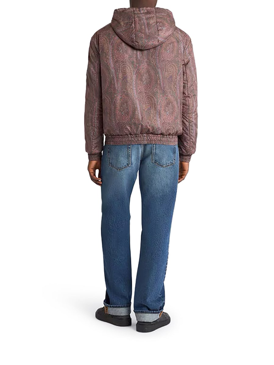 Etro PADDED BOMBER JACKET WITH HOOD AND ARNICA PATTERN, view 3