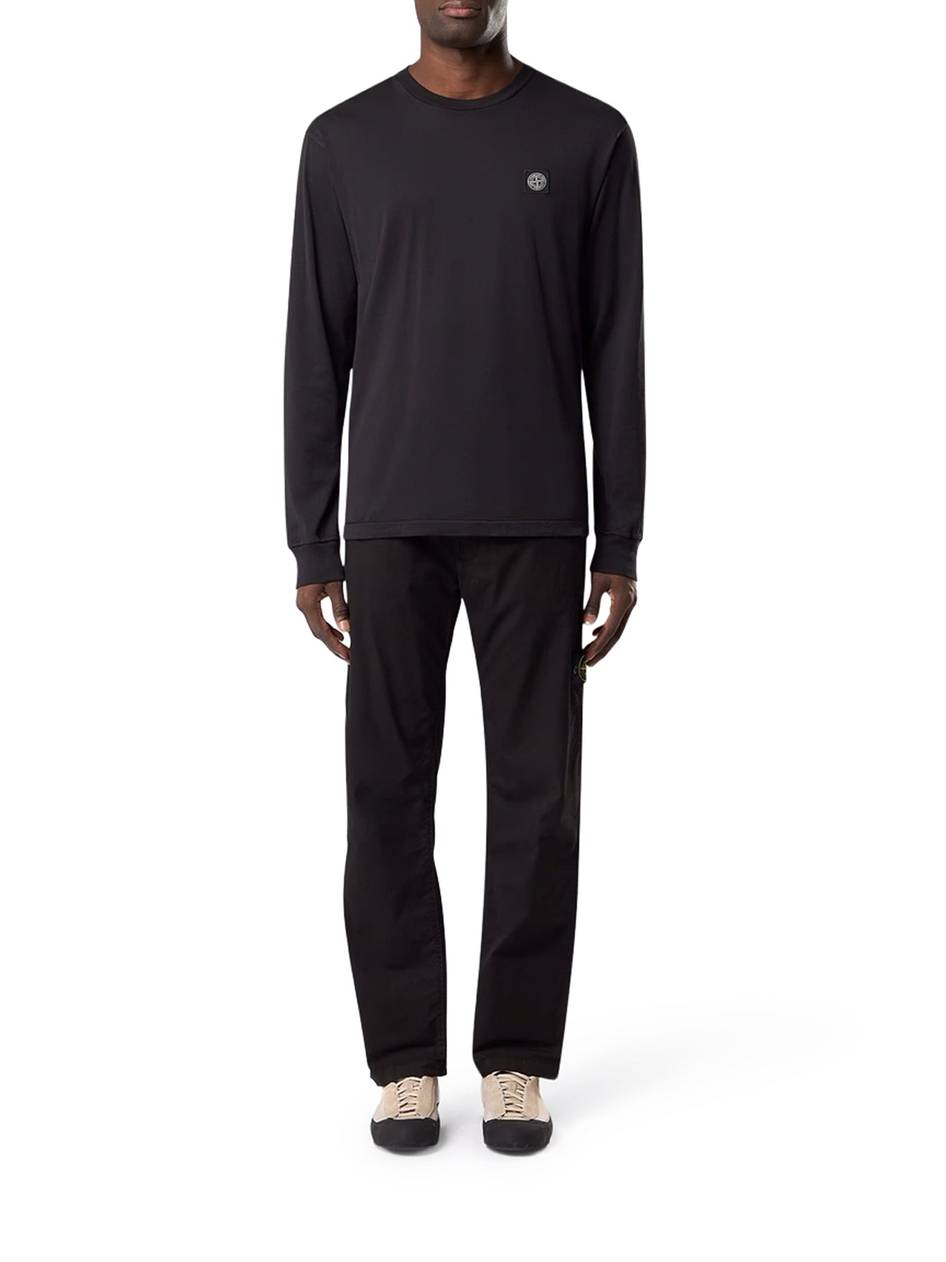 Stone Island LONG SLEEVE T-SHIRT WITH COMPASS PATCH, view 2
