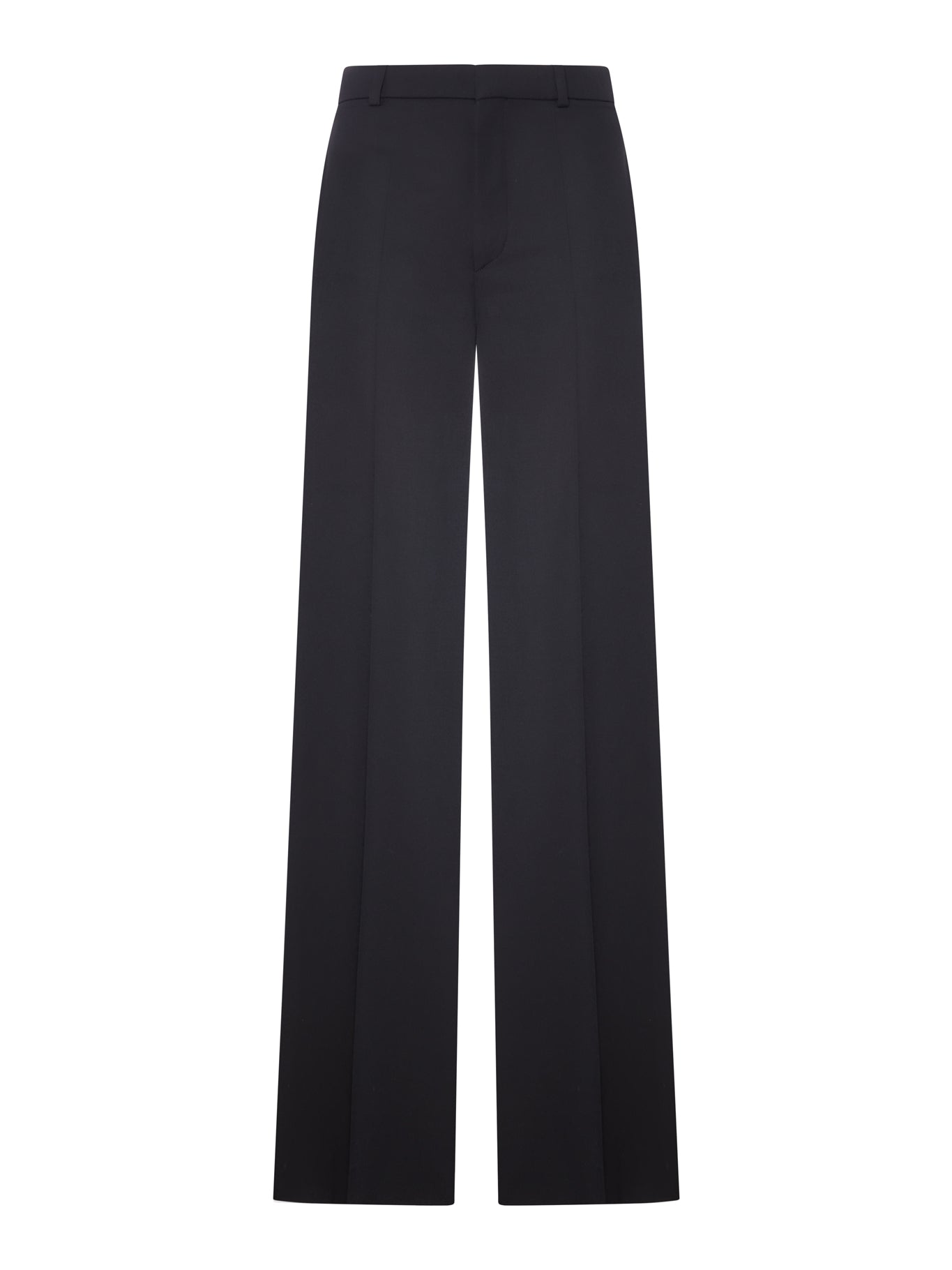 Chloé HIGH-RISE FLARED PANTS IN WOOL GRAIN DE POUDRE