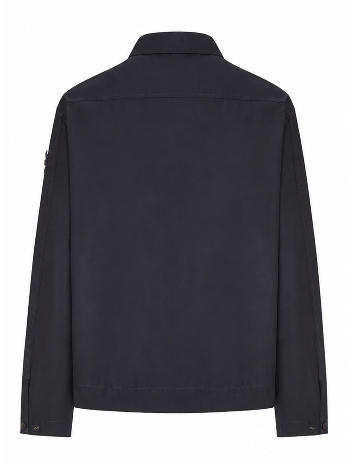 Stone Island COTTON OVERSHIRT WITH BADGE ON THE SLEEVE, view 2
