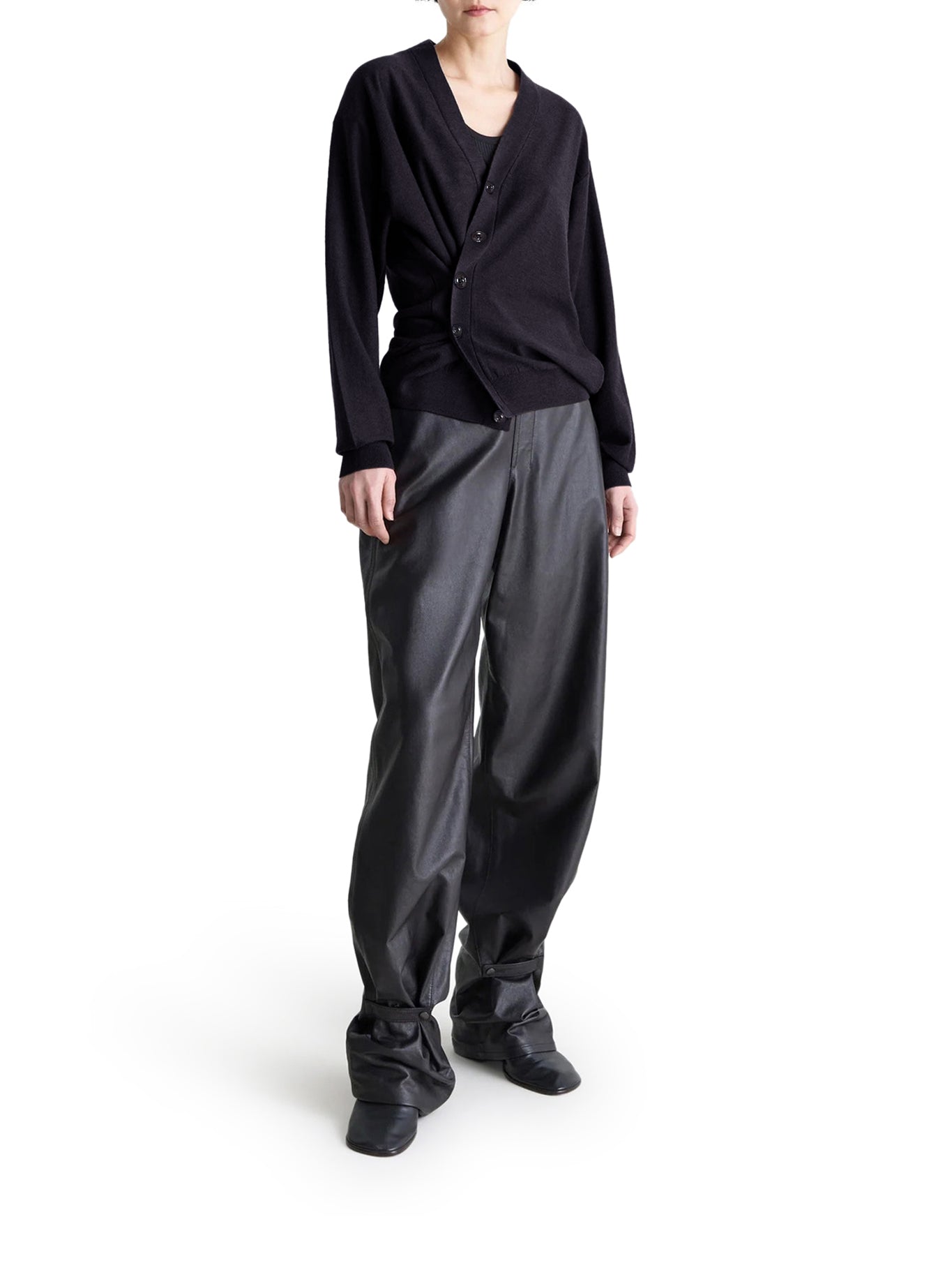 Lemaire RELAXED TWISTED CARDIGAN IN MERINO BLEND, view 2
