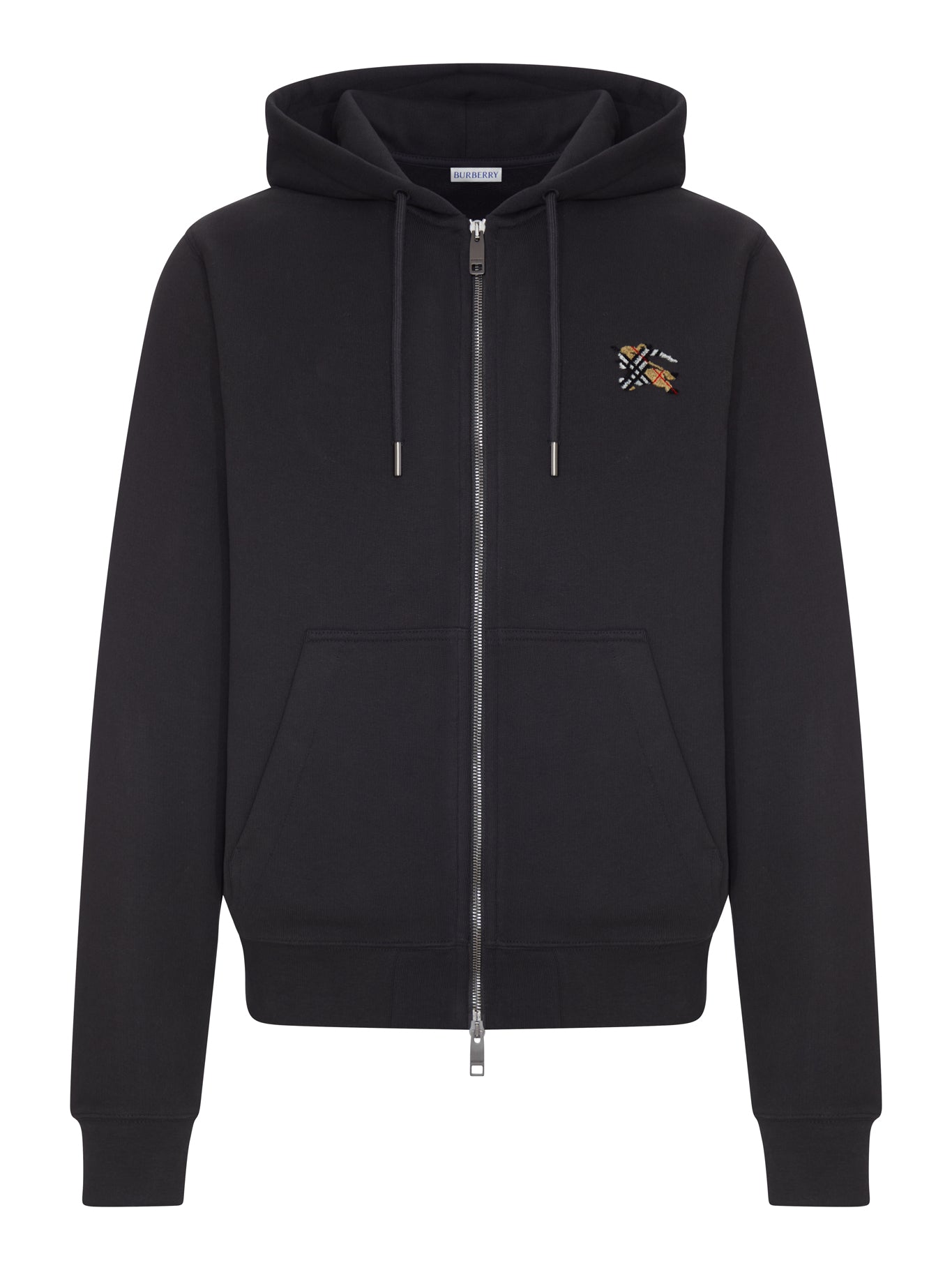 Burberry COTTON SWEATSHIRT WITH ZIP AND HOOD