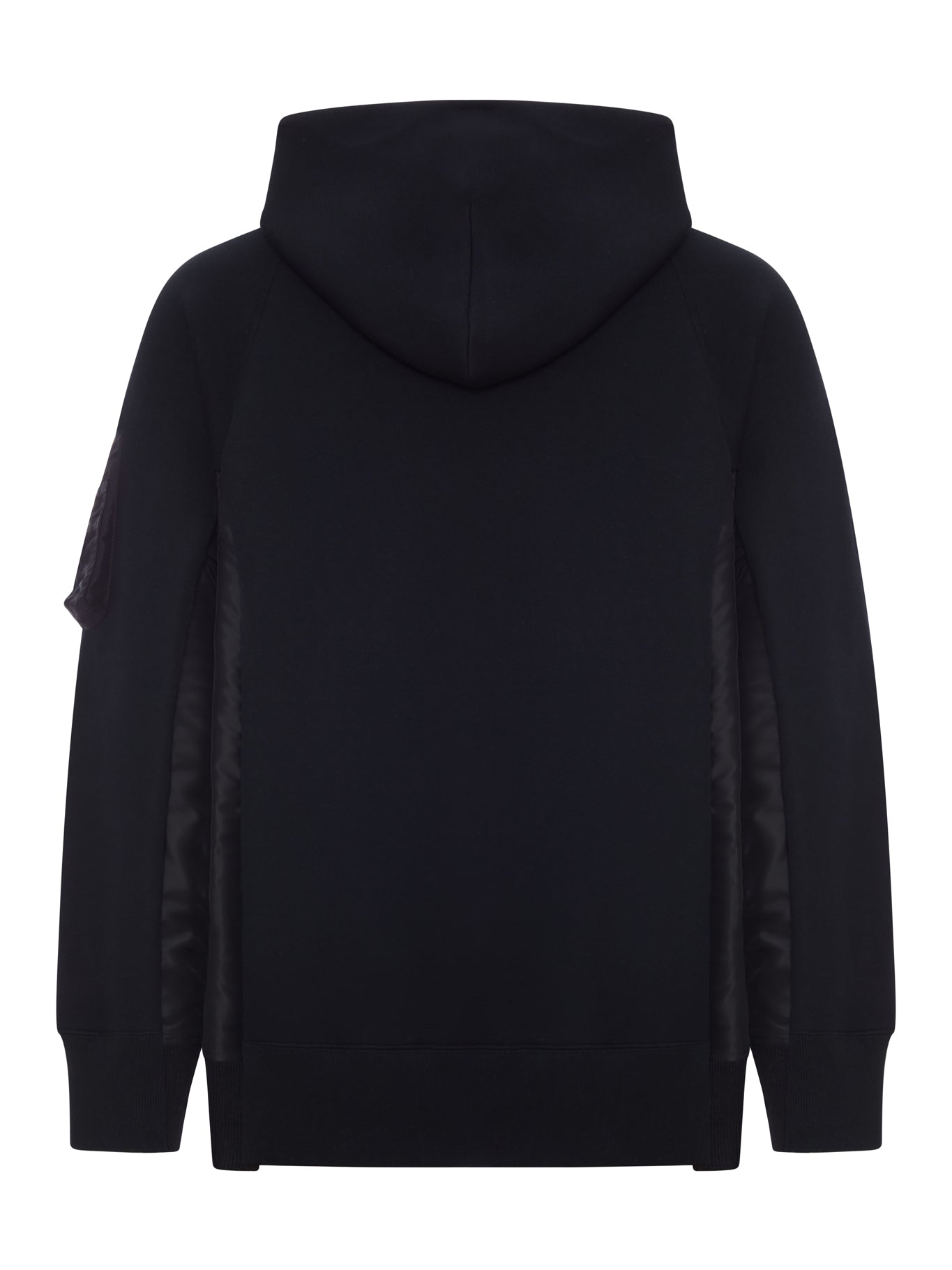 Sacai COTTON AND NYLON ZIP-UP HOODIE, view 2