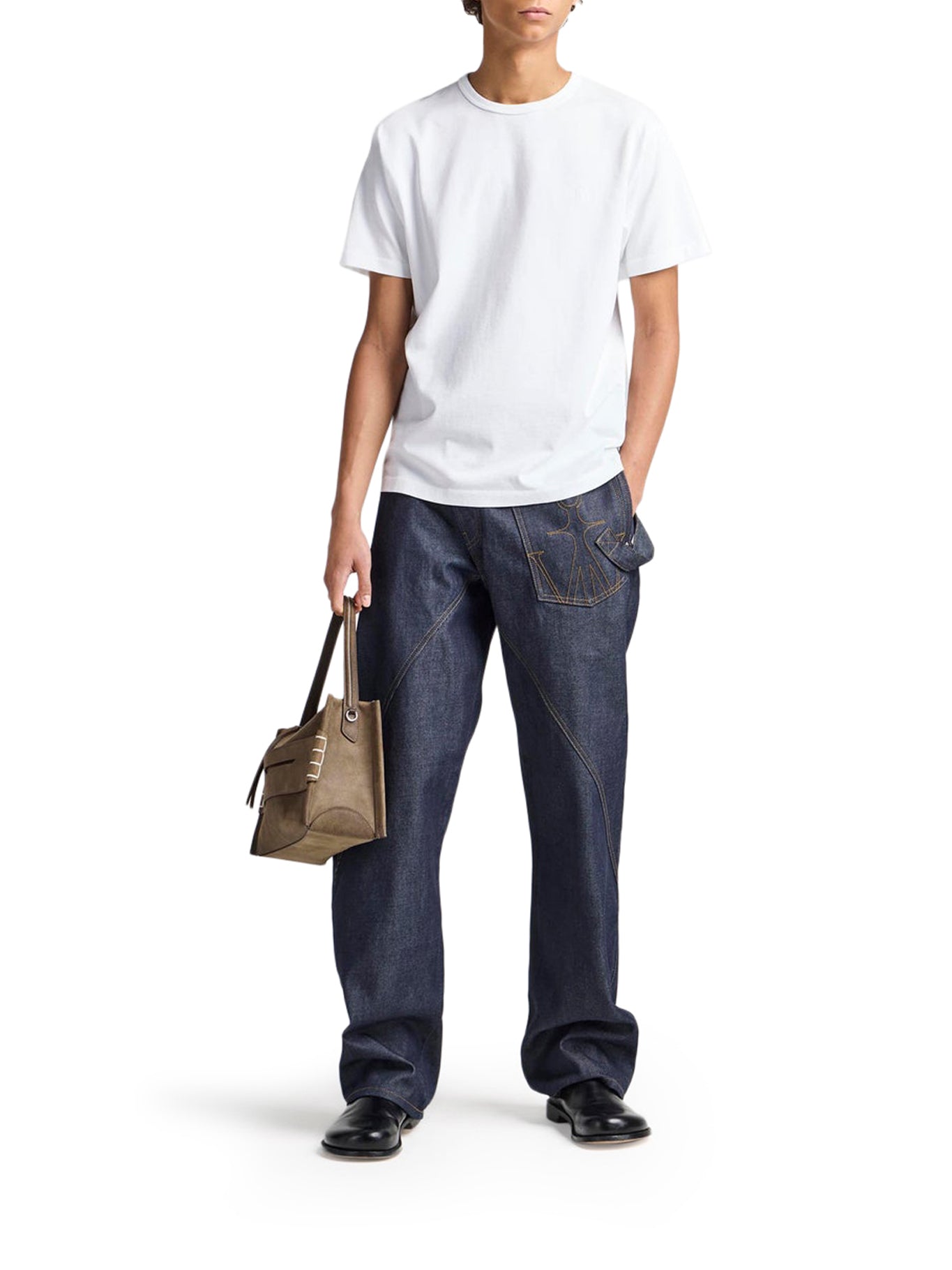 JW Anderson T-SHIRT WITH EMBROIDERED ANCHOR, view 2