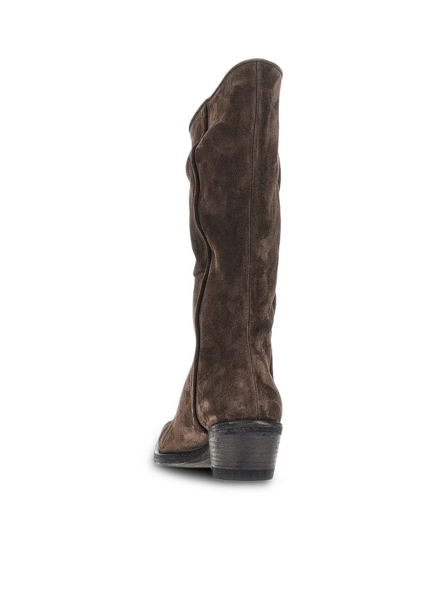 Khaite CLIVE WESTERN SUEDE BOOTS, view 3